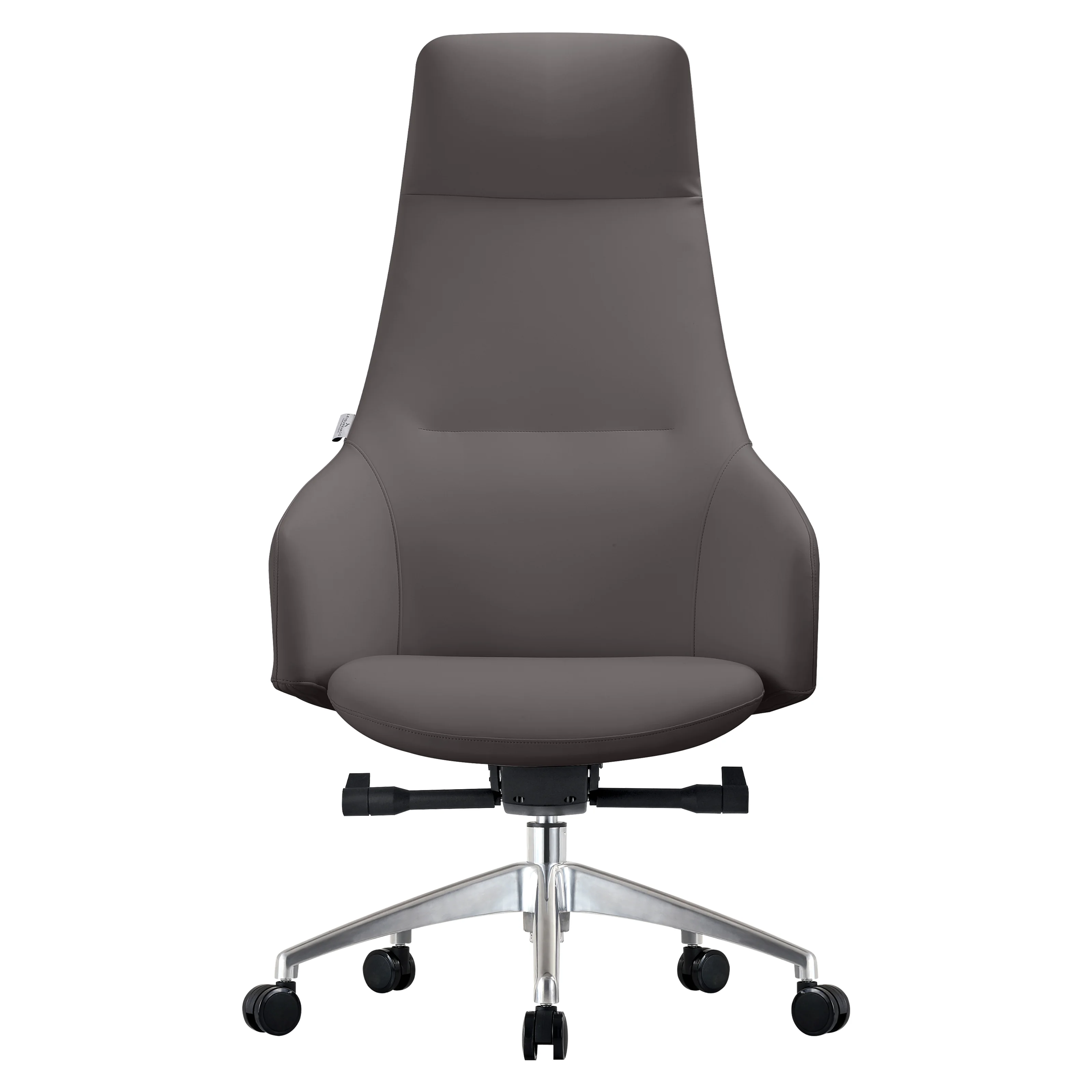 Celeste Series Tall Office Chair in Grey Leather