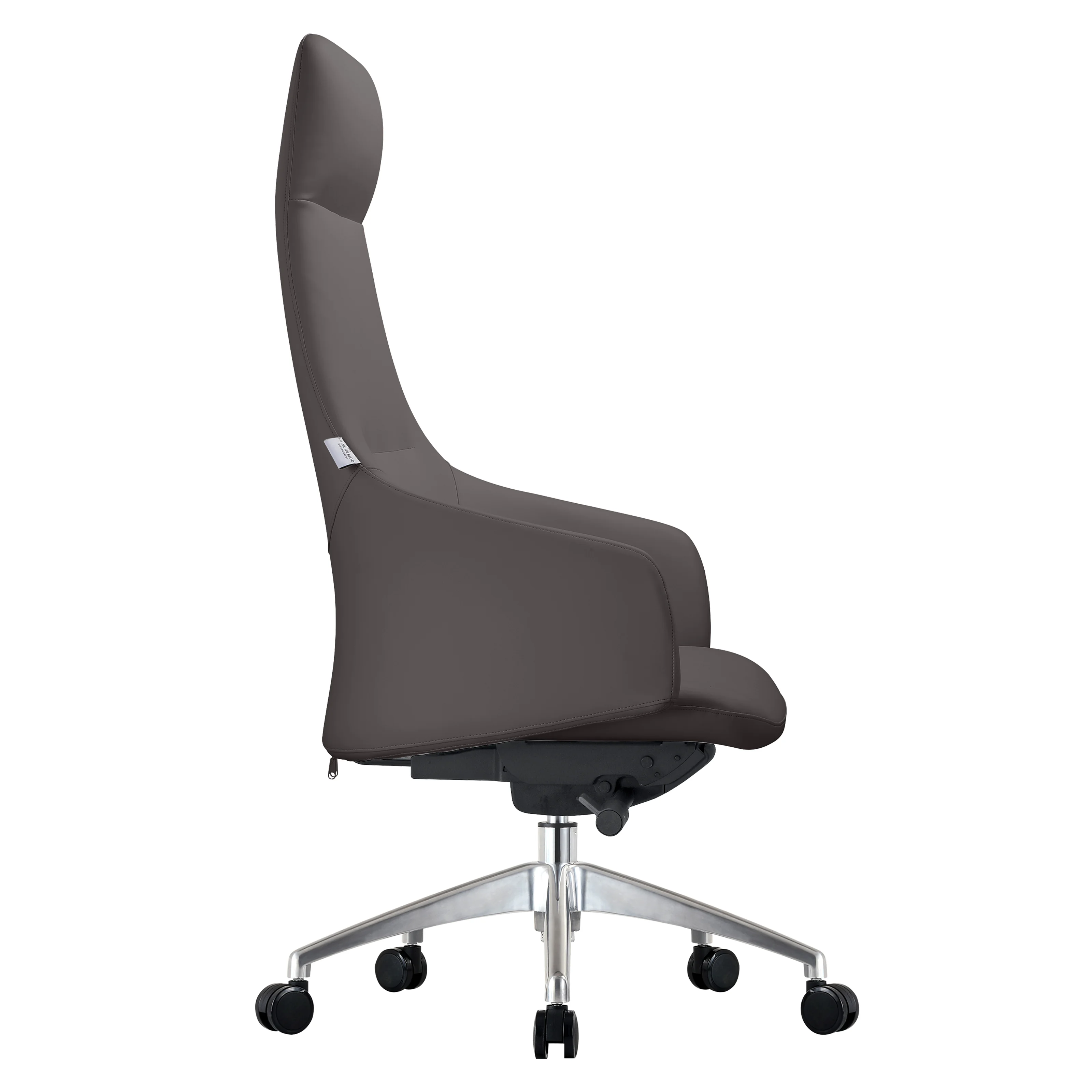 Celeste Series Tall Office Chair in Grey Leather