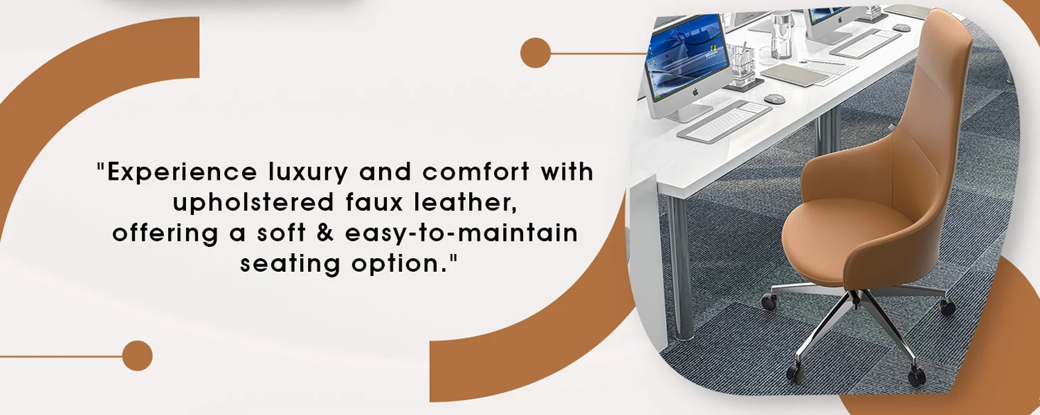 Celeste Series Office Tall Chair in Acorn Brown Leather