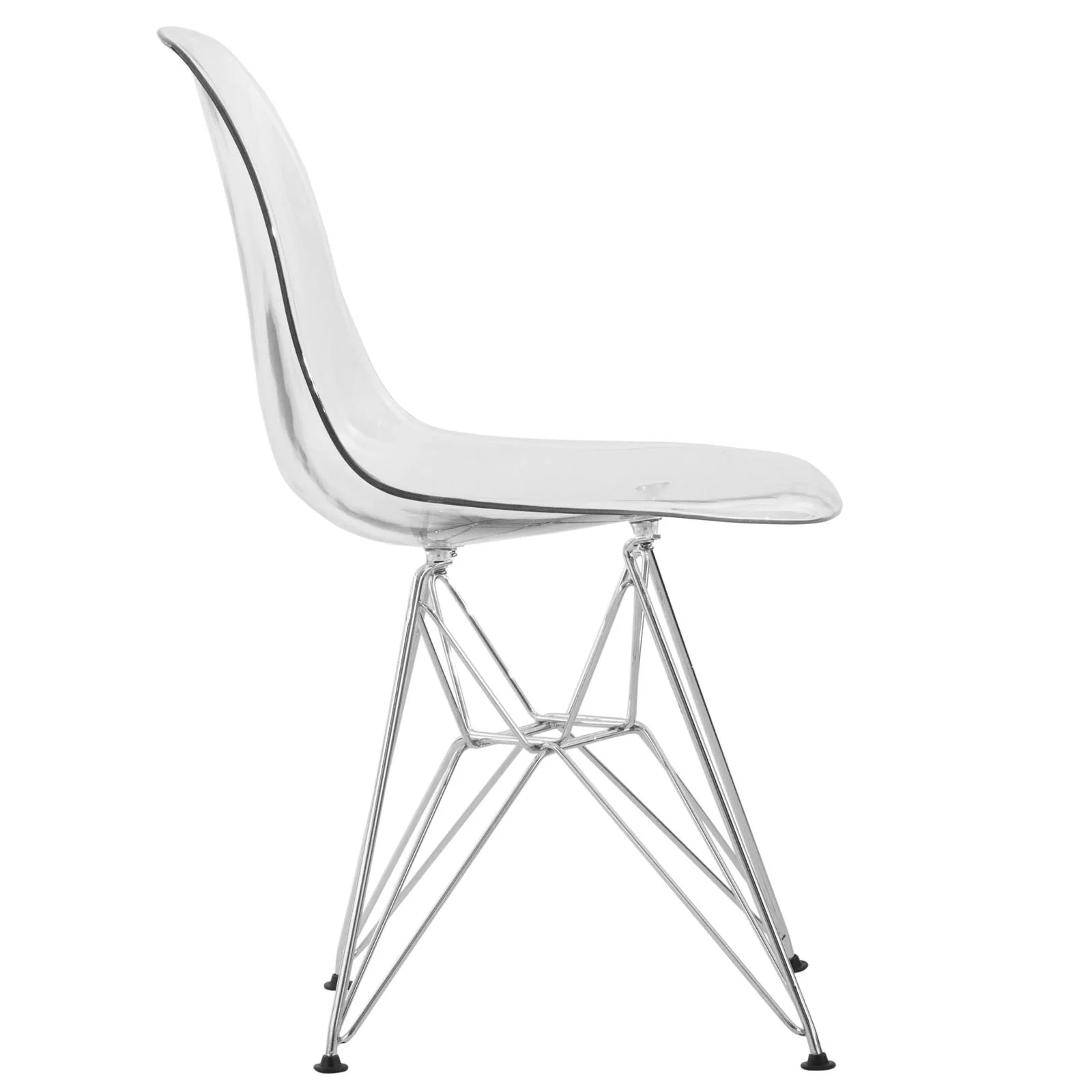 Cresco Molded Eiffel Side Chair, Set of 4
