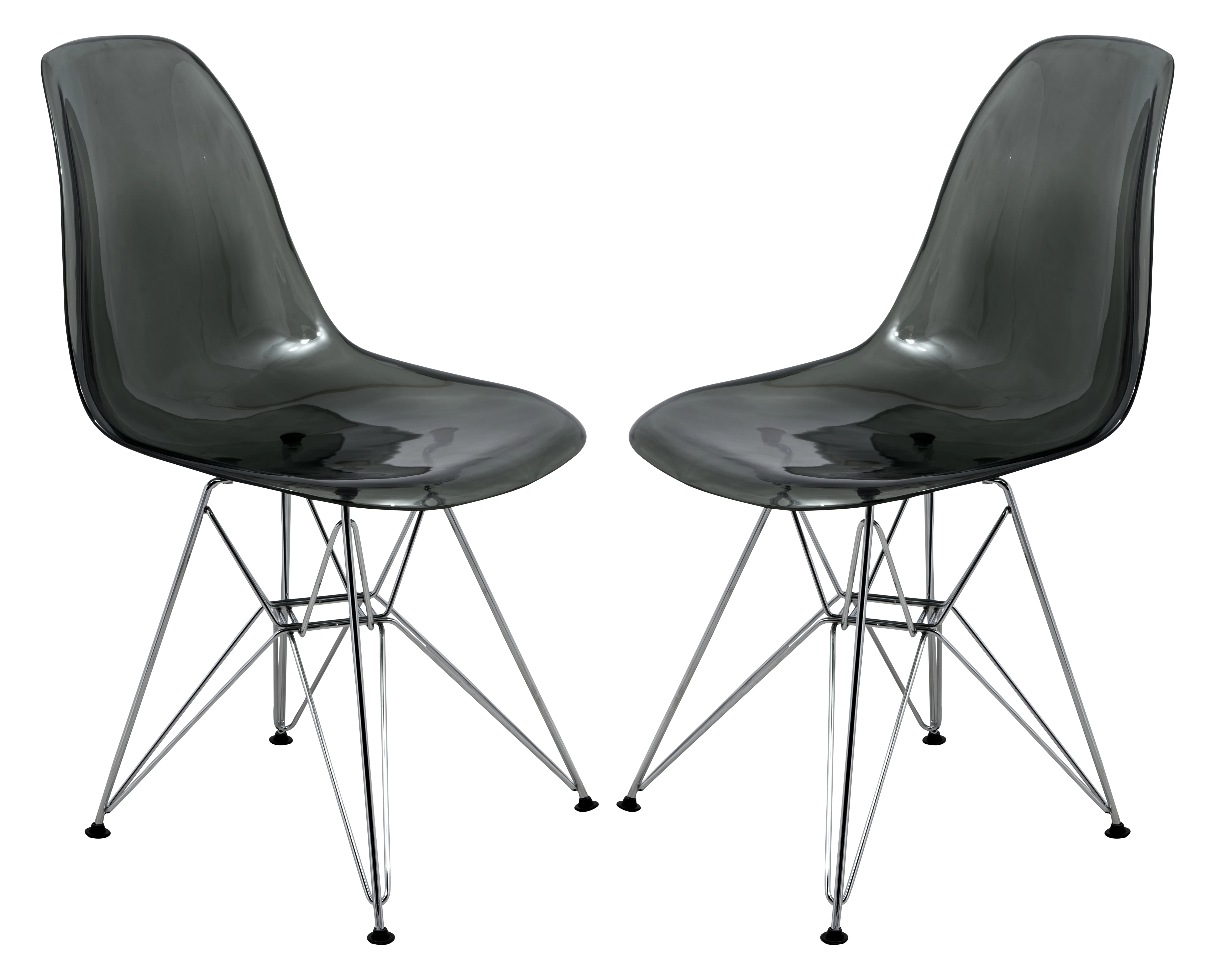 Cresco Molded Eiffel Side Chair, Set of 2