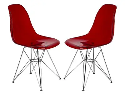 Cresco Molded Eiffel Side Chair, Set of 2