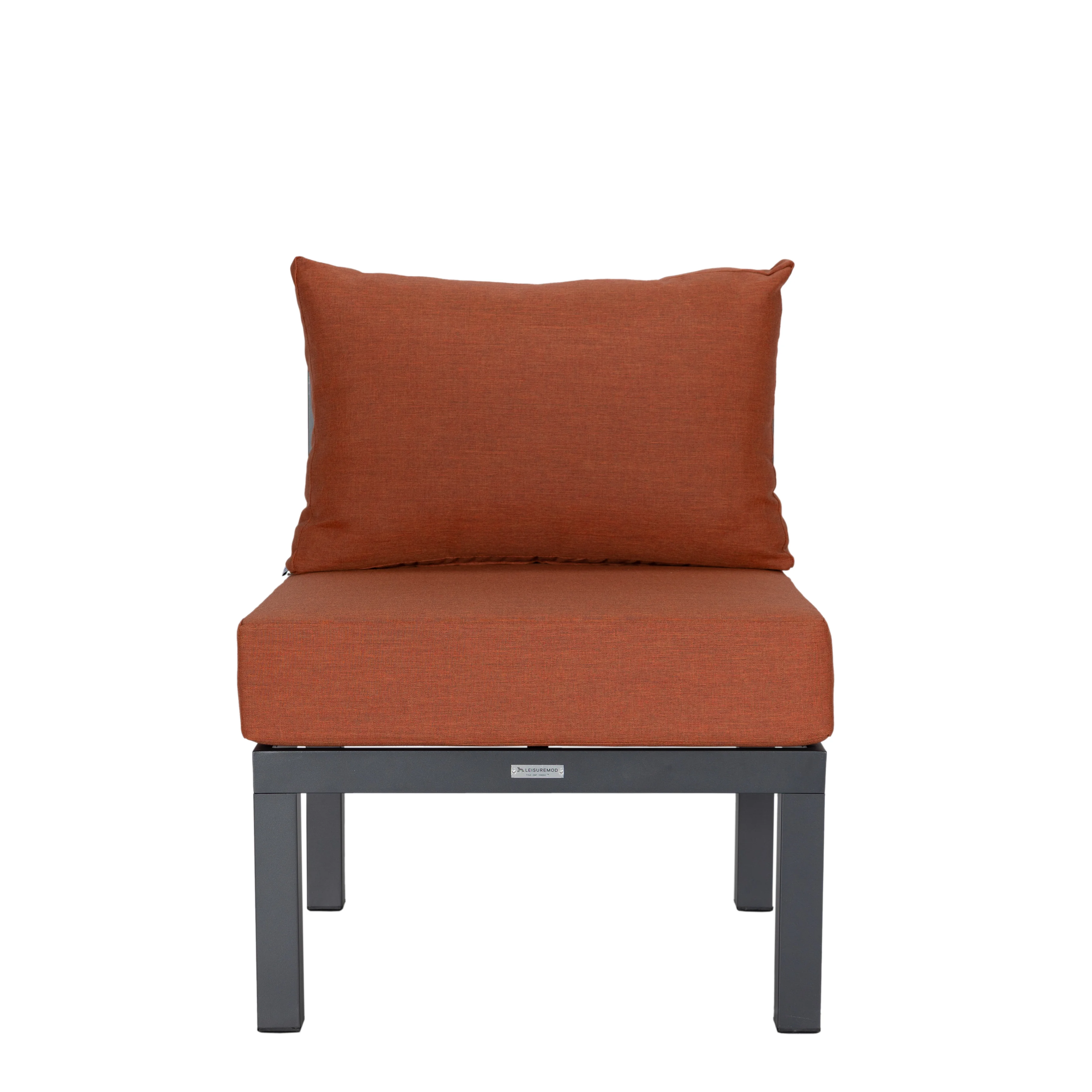 Chelsea 6-Piece Patio Sectional Black Aluminum With Cushions