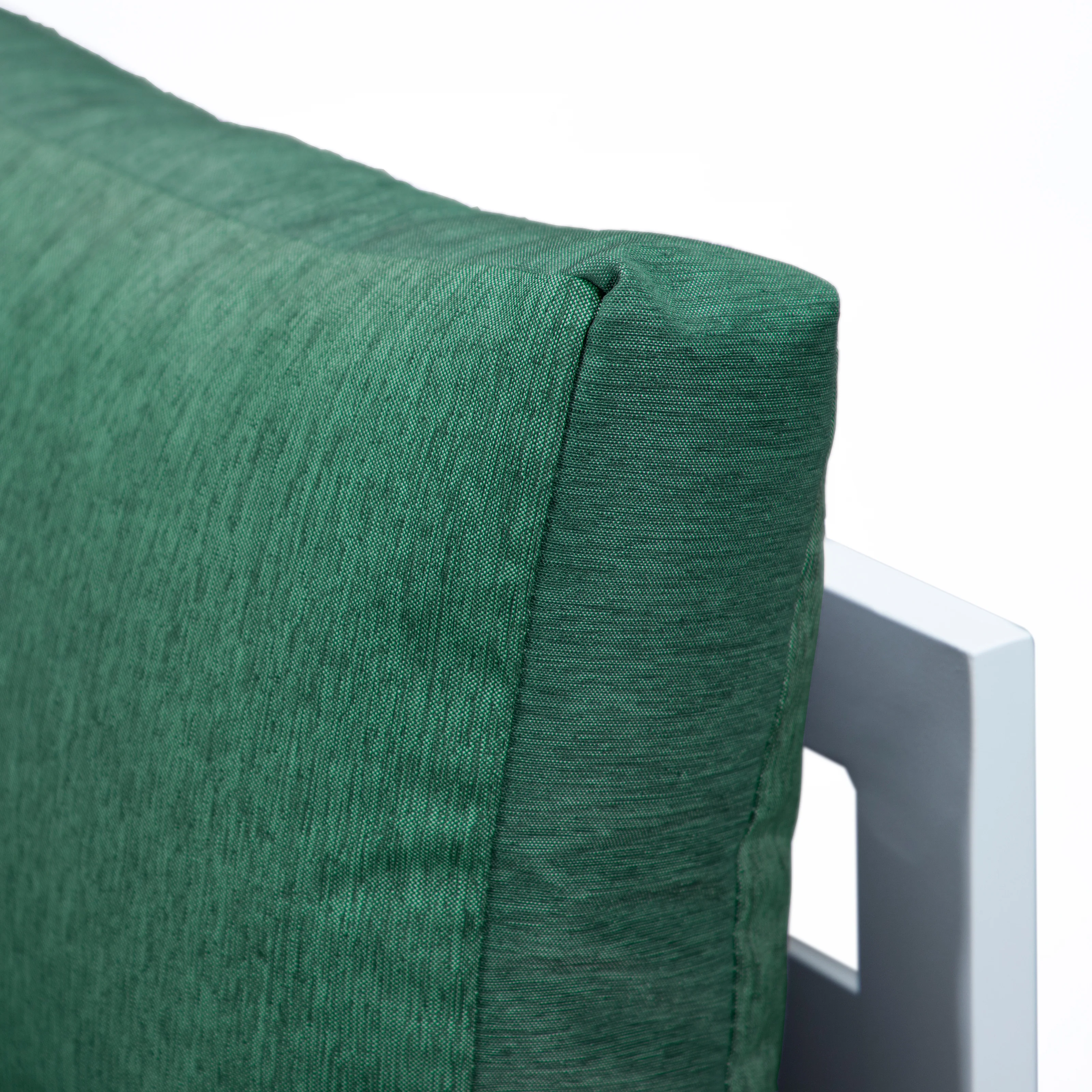 Chelsea 7-Piece Patio Sectional And Fire Pit Table White Aluminum With Cushions