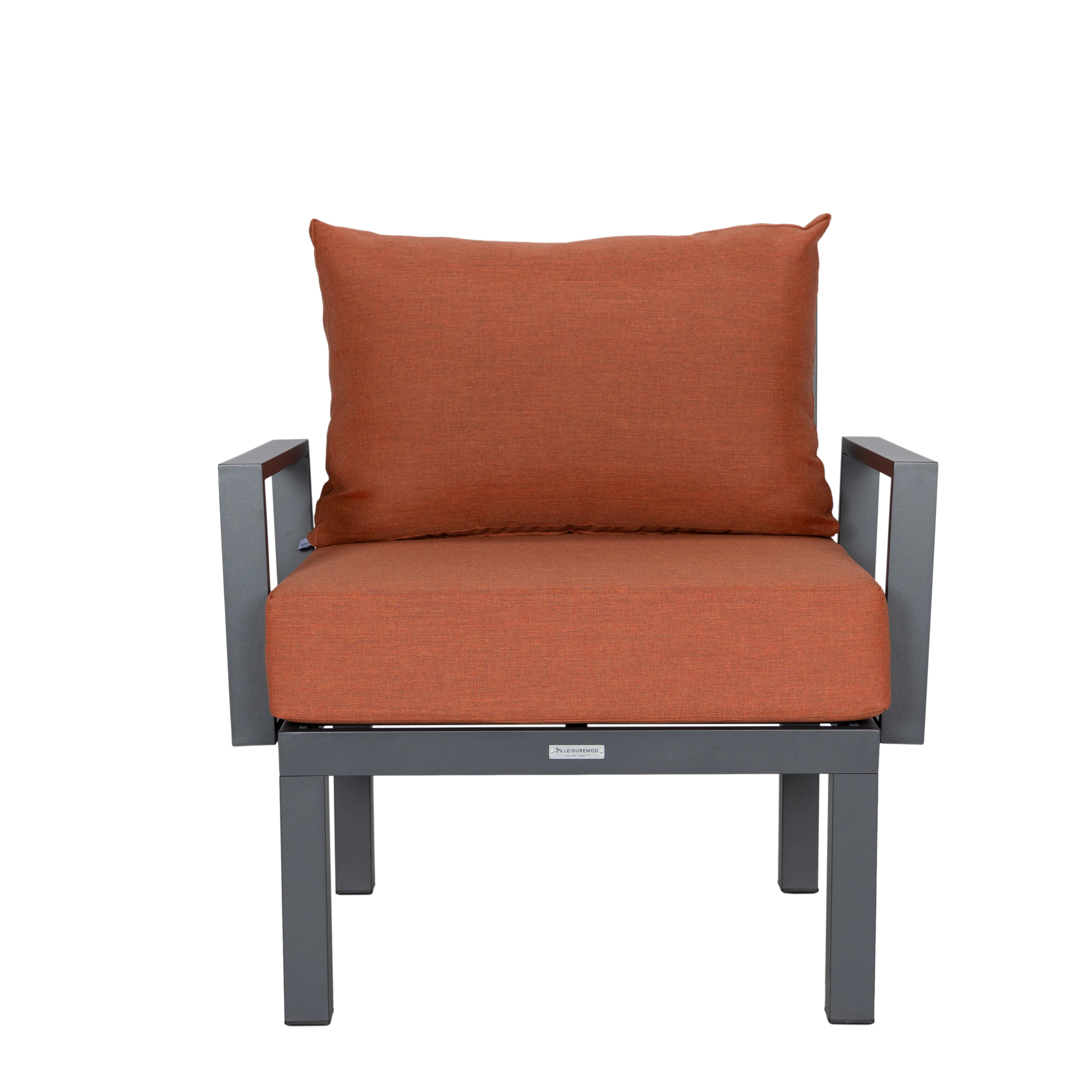 Chelsea 7-Piece Patio Sectional And Coffee Table Set Black Aluminum With Cushions