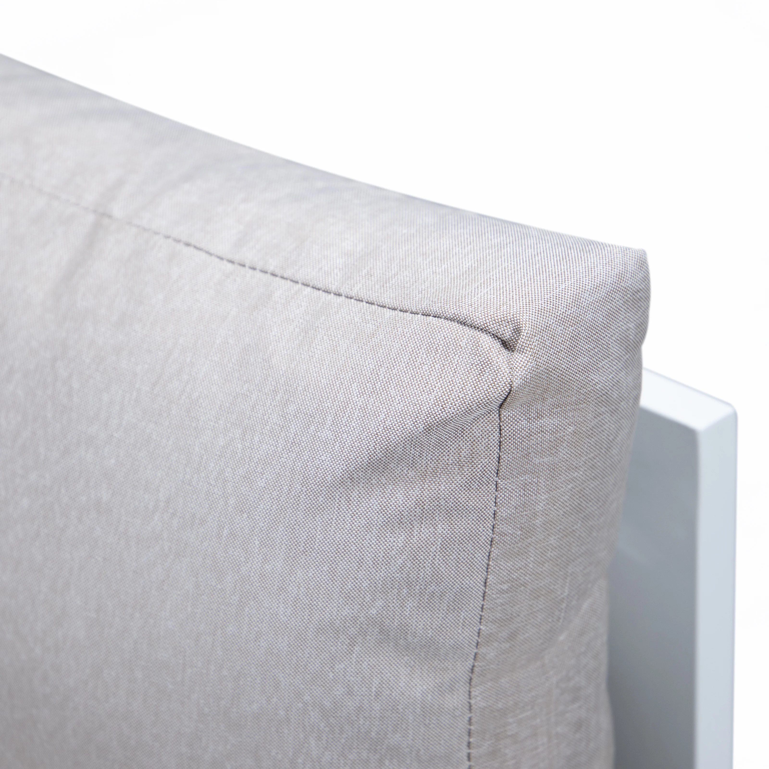 Chelsea 7-Piece Patio Sectional And Coffee Table Set White Aluminum With Cushions