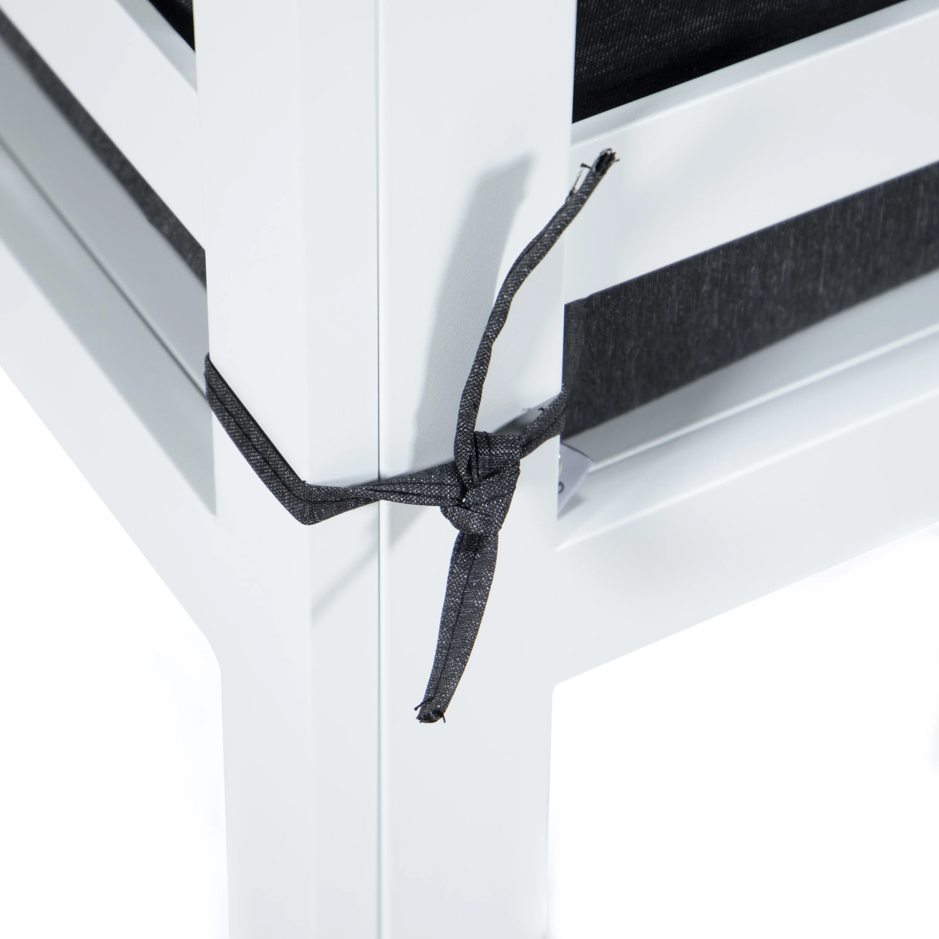 Chelsea 7-Piece Patio Sectional And Coffee Table Set White Aluminum With Cushions