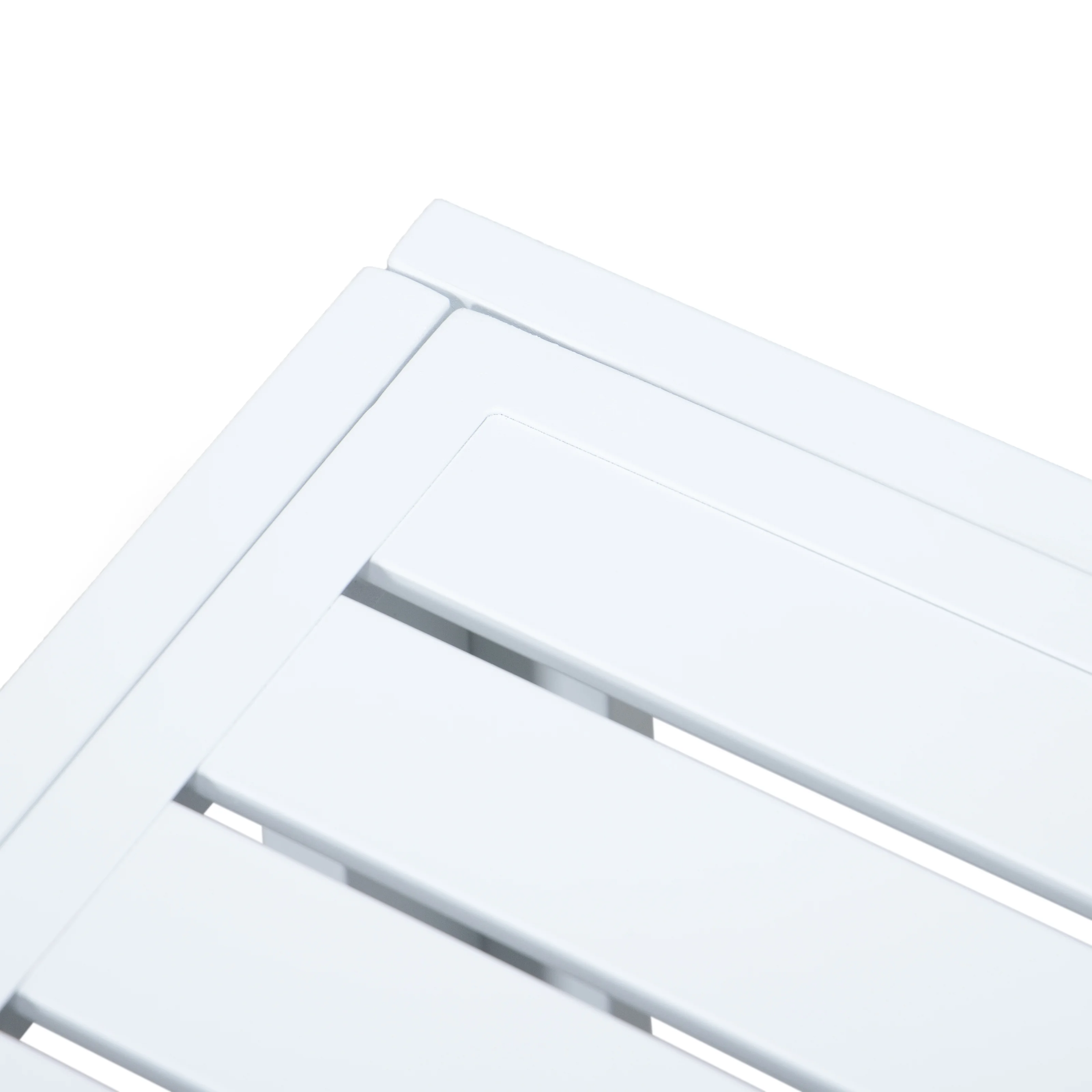 Chelsea 7-Piece Patio Sectional And Coffee Table Set White Aluminum With Cushions