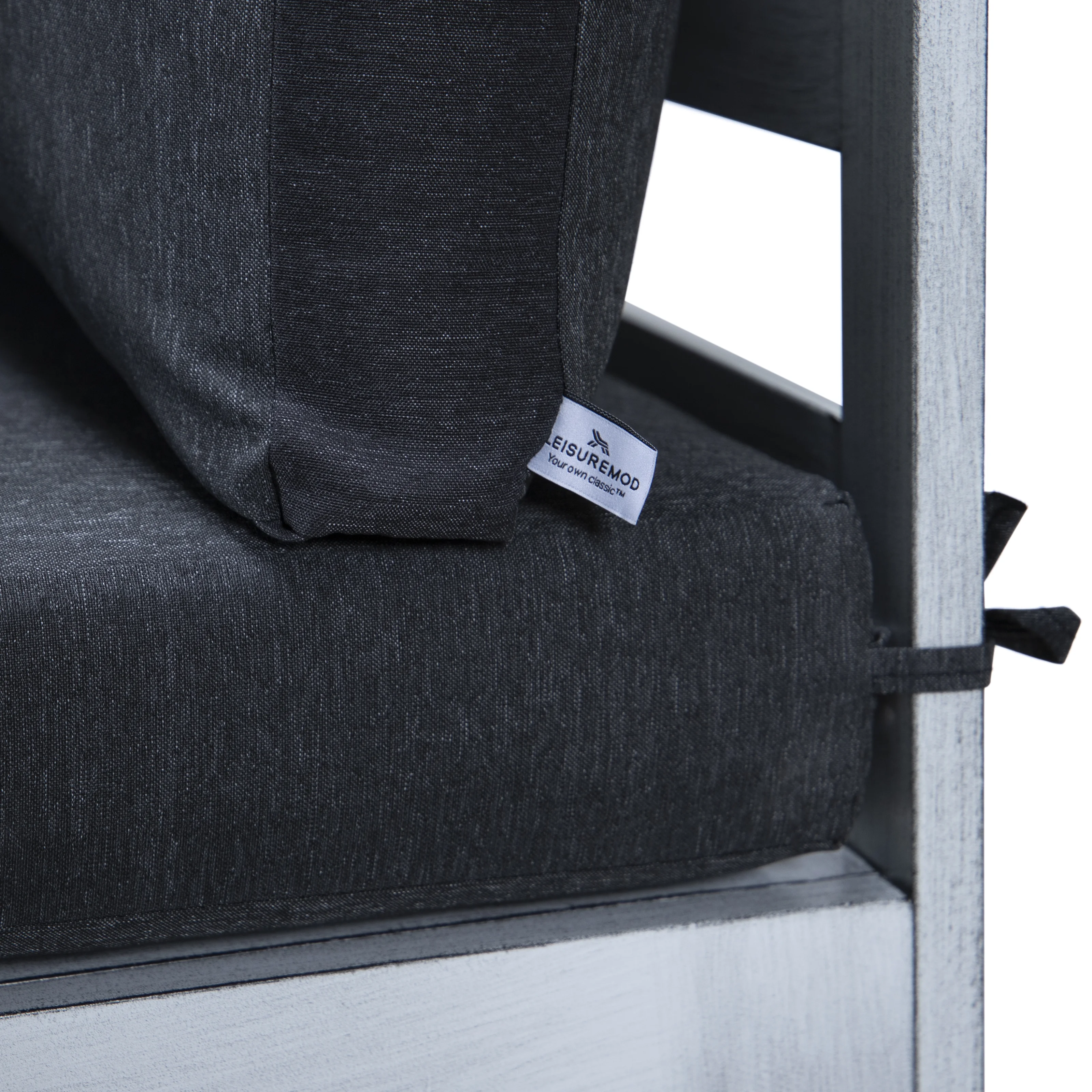 Chelsea 7-Piece Patio Sectional And Coffee Table Set Weathered Grey Aluminum With Cushions