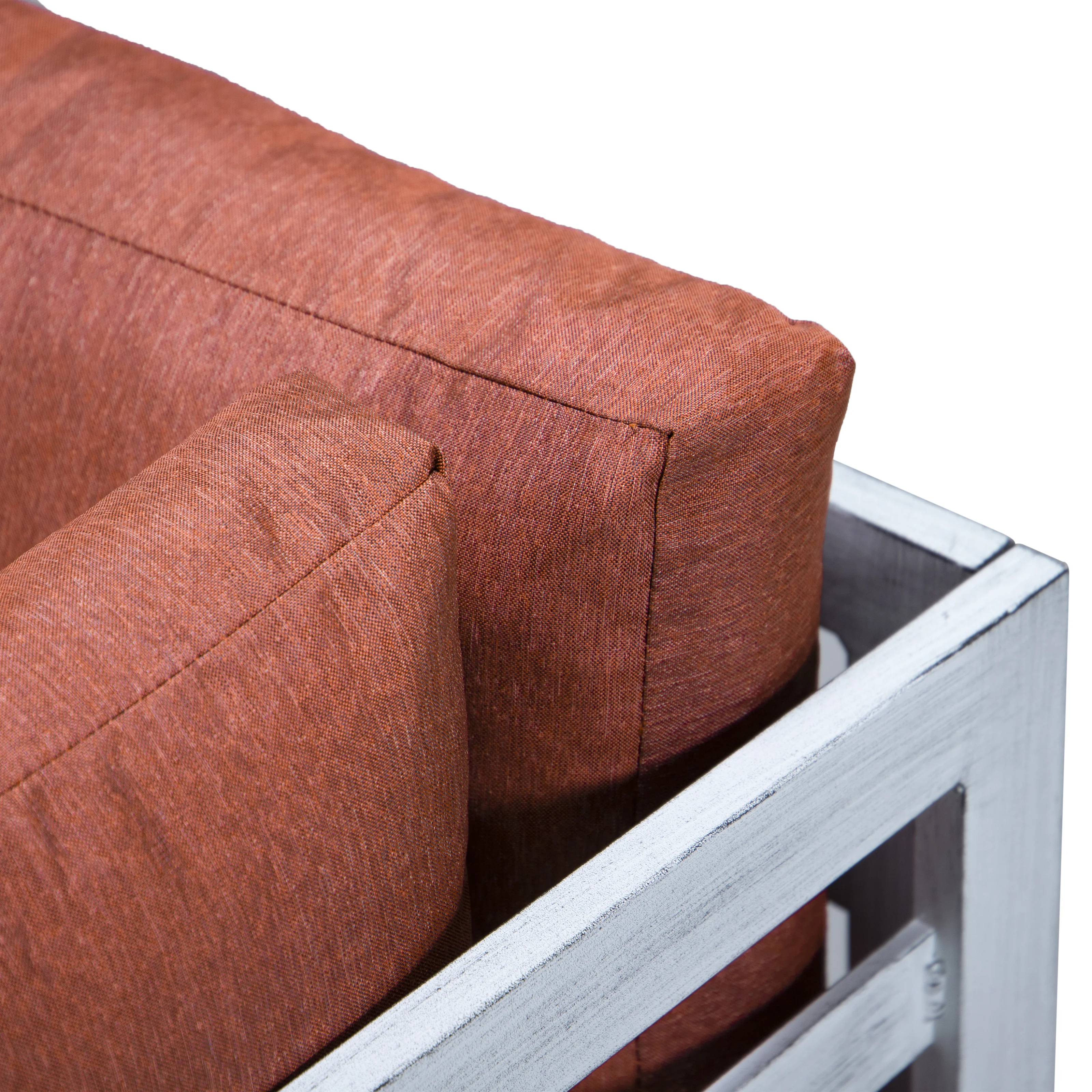 Chelsea 7-Piece Patio Sectional And Coffee Table Set Weathered Grey Aluminum With Cushions