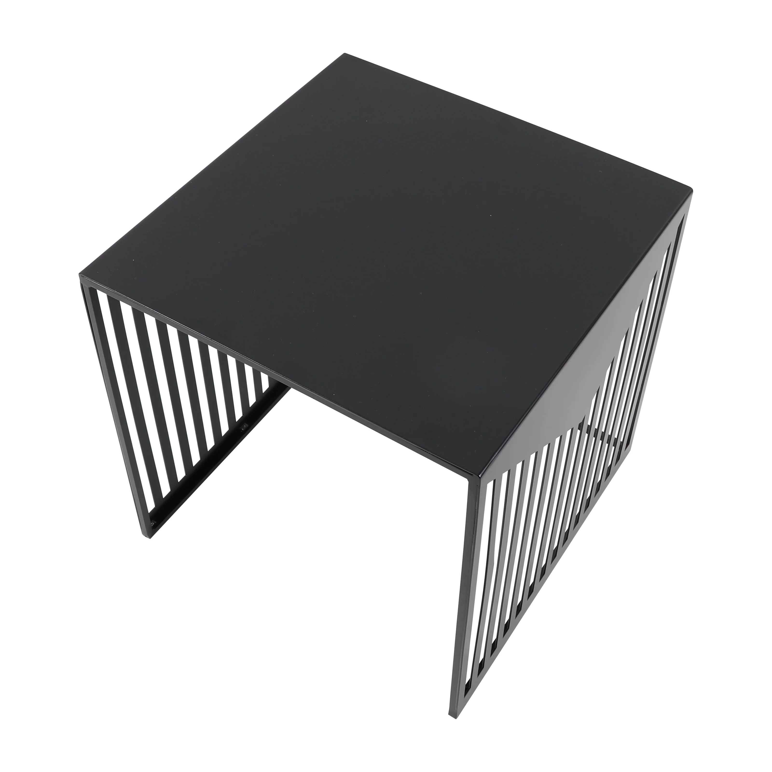 Cisco Modern Square Steel Side Table with Powder Coated Finish