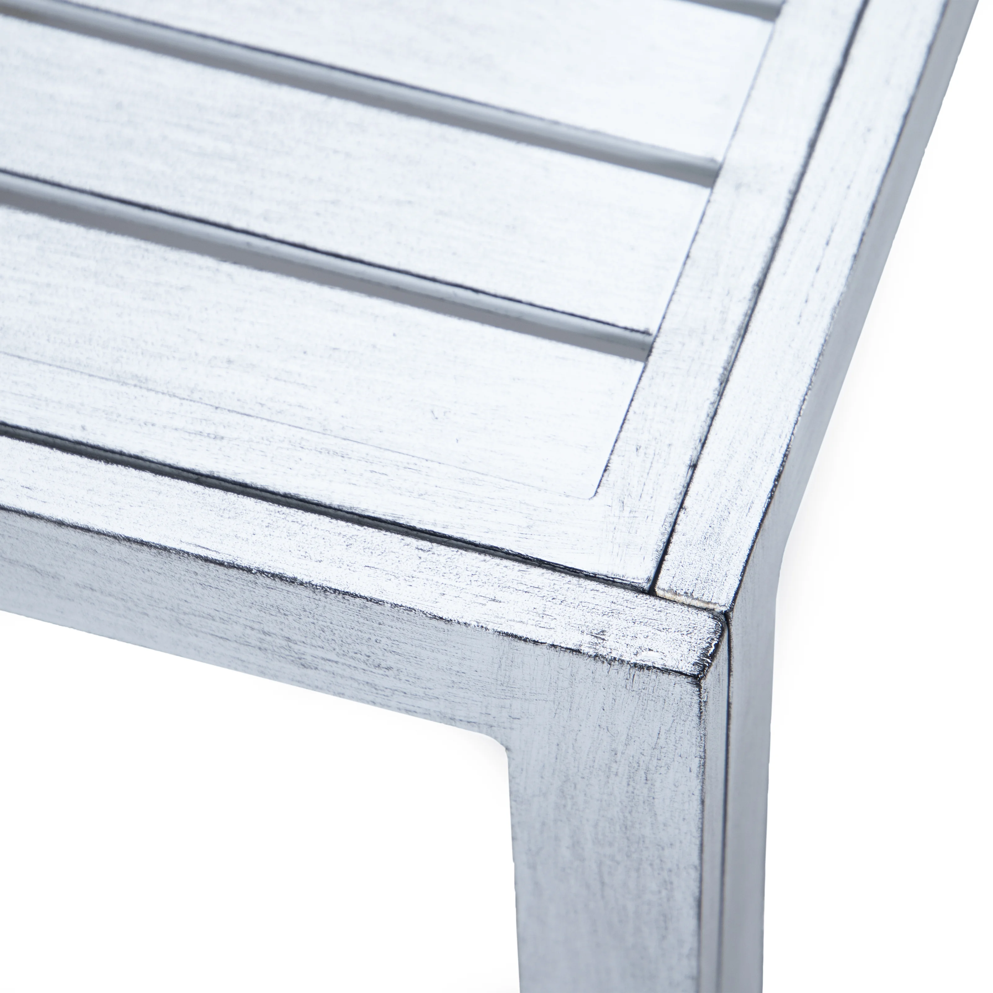 Chelsea Patio Coffee Table With Weathered Grey Aluminum