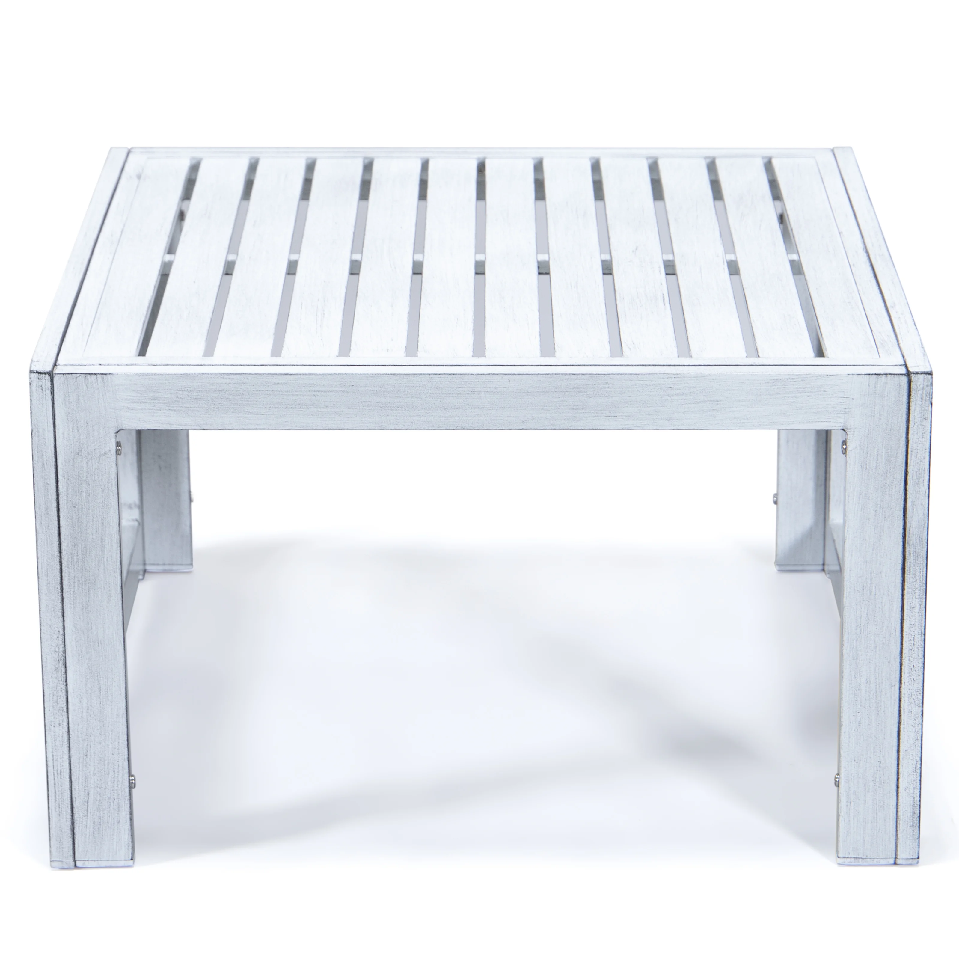 Chelsea Patio Coffee Table With Weathered Grey Aluminum