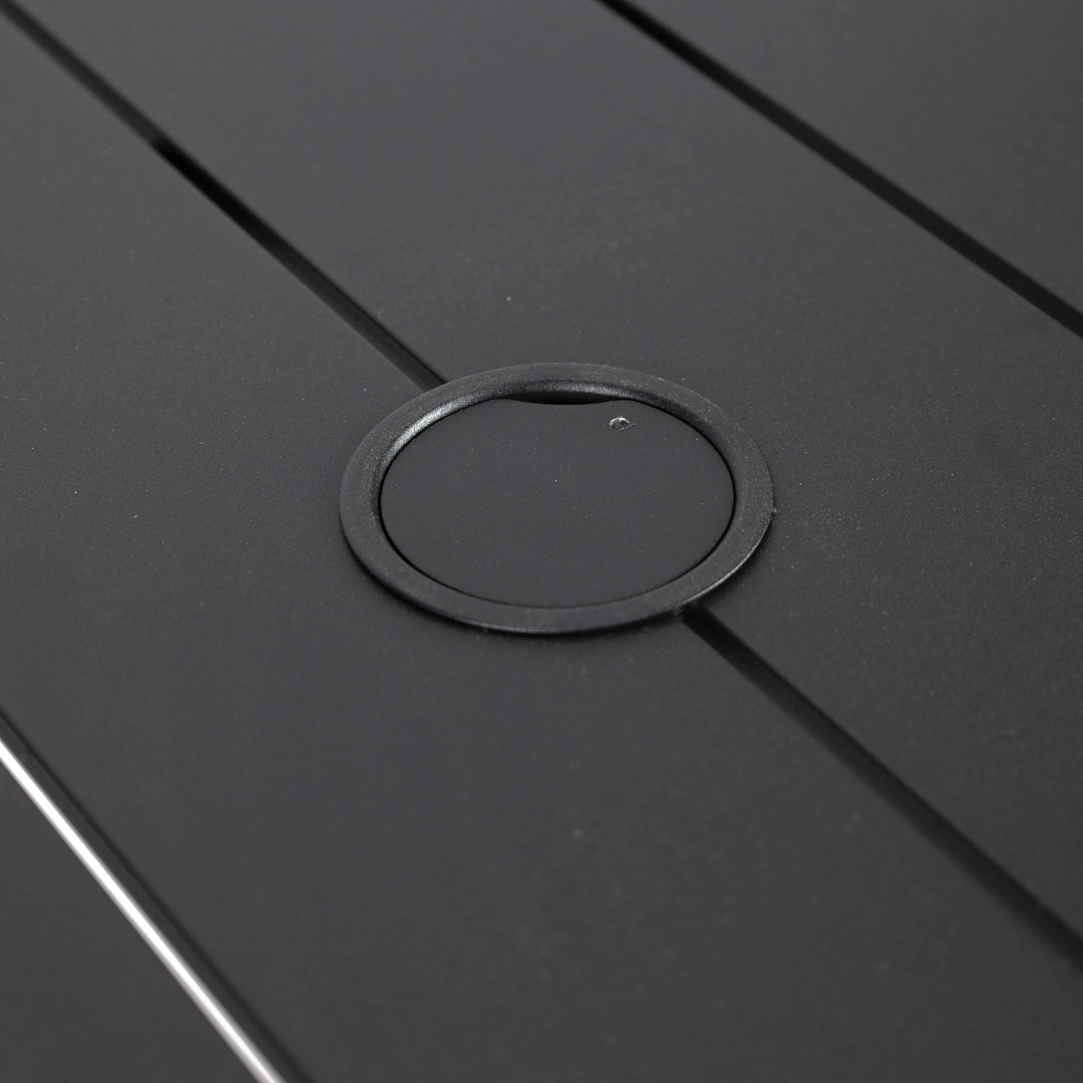 Chelsea Aluminum Outdoor 87" Dining Table in Black