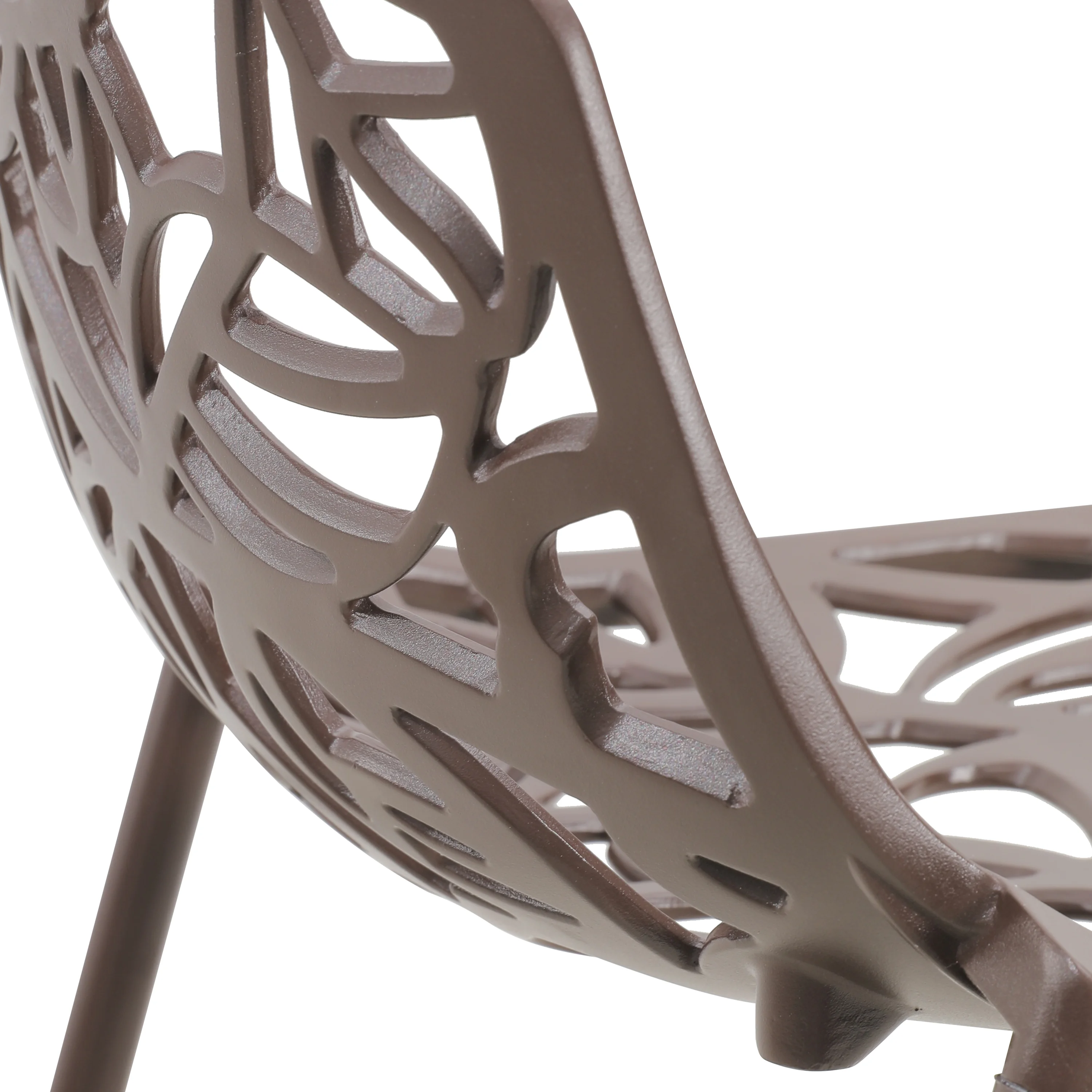 Devon Mid-Century Modern Aluminum Bar Stool with Powder Coated Frame and Footrest