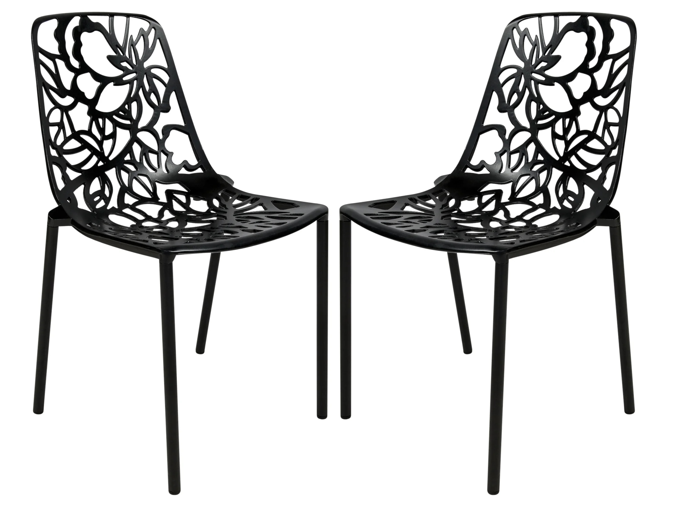 Modern Devon Aluminum Chair, Set of 2