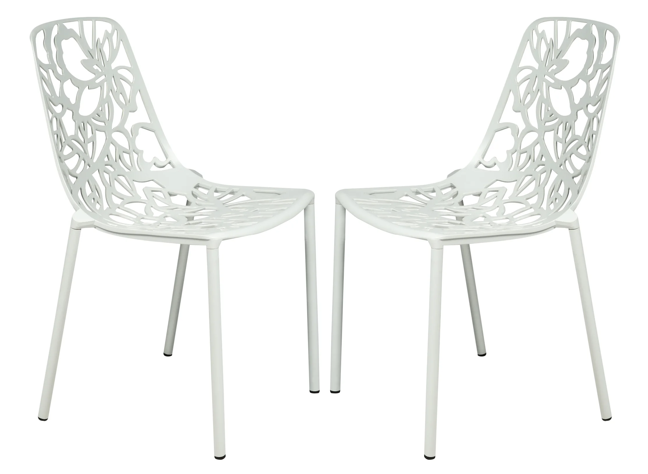 Modern Devon Aluminum Chair, Set of 2