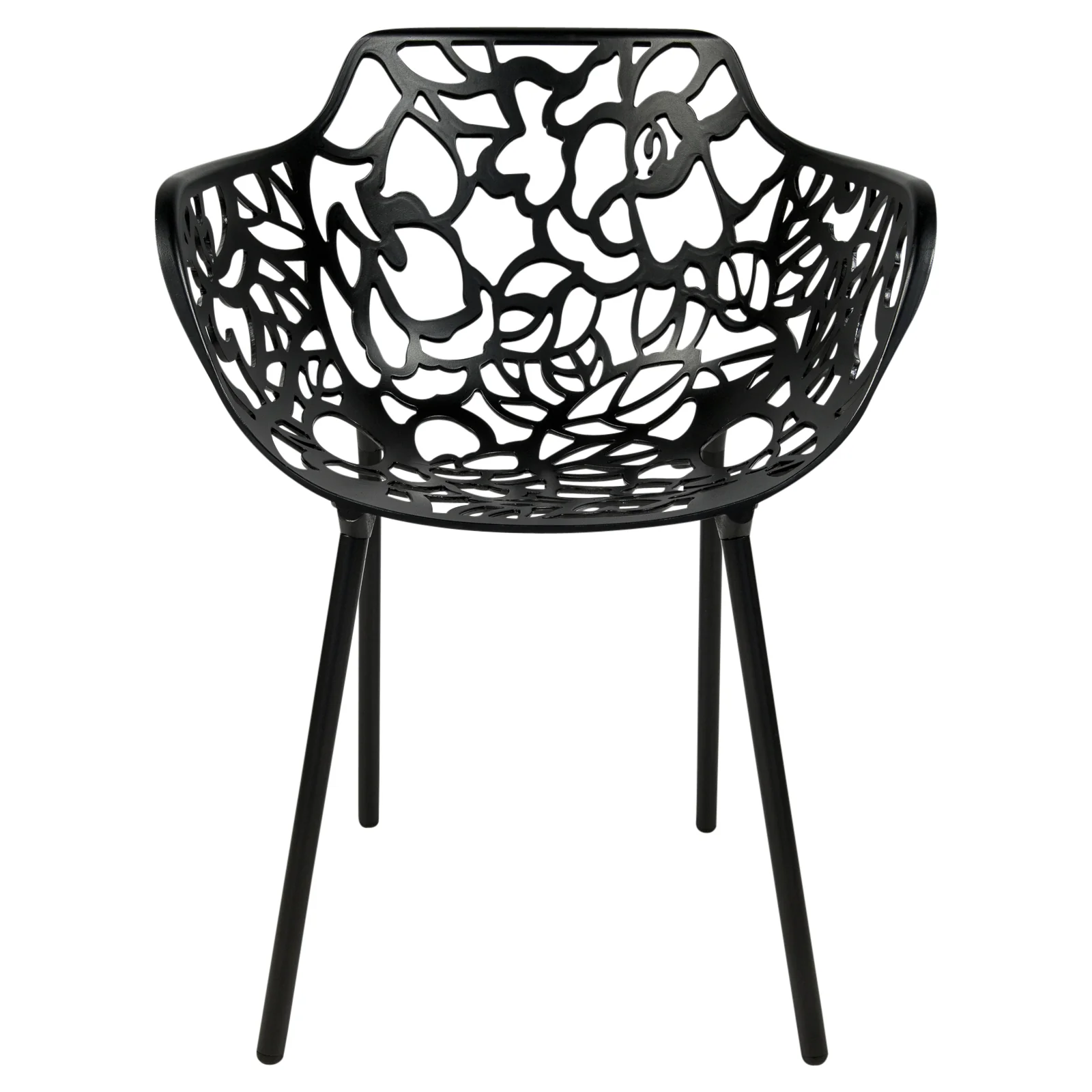 Modern Devon Aluminum Armchair, Set of 2