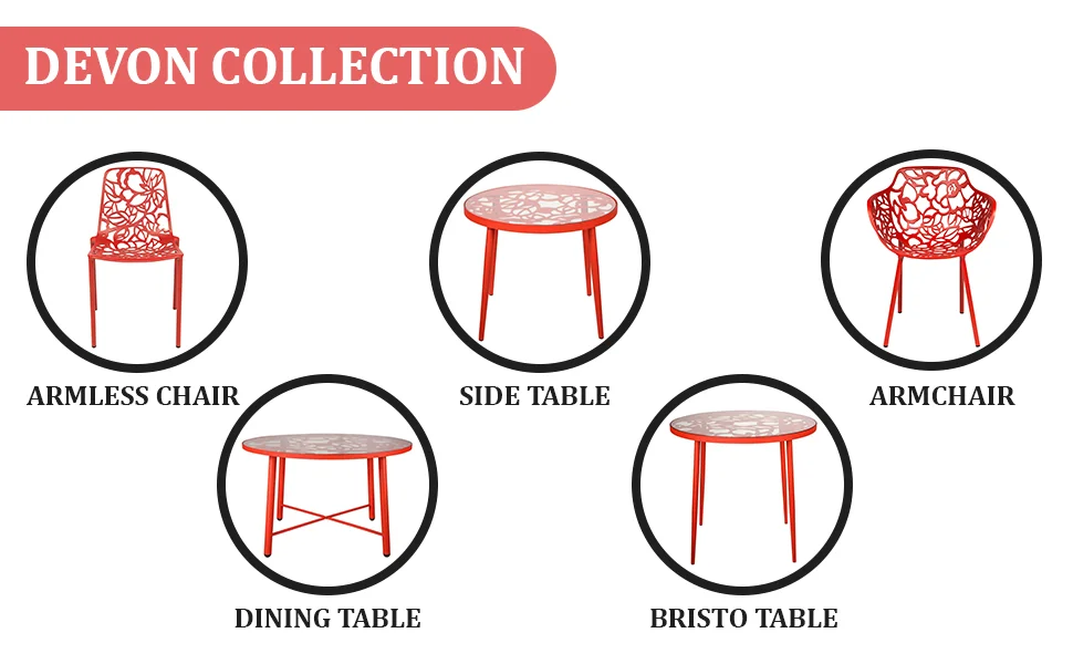 Modern Devon Aluminum Armchair