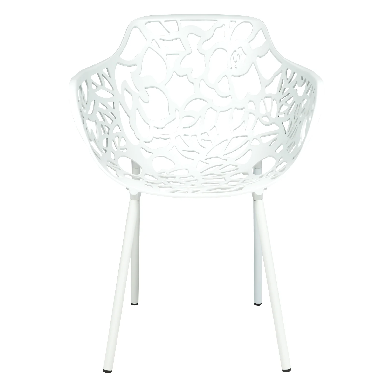 Modern Devon Aluminum Armchair, Set of 2