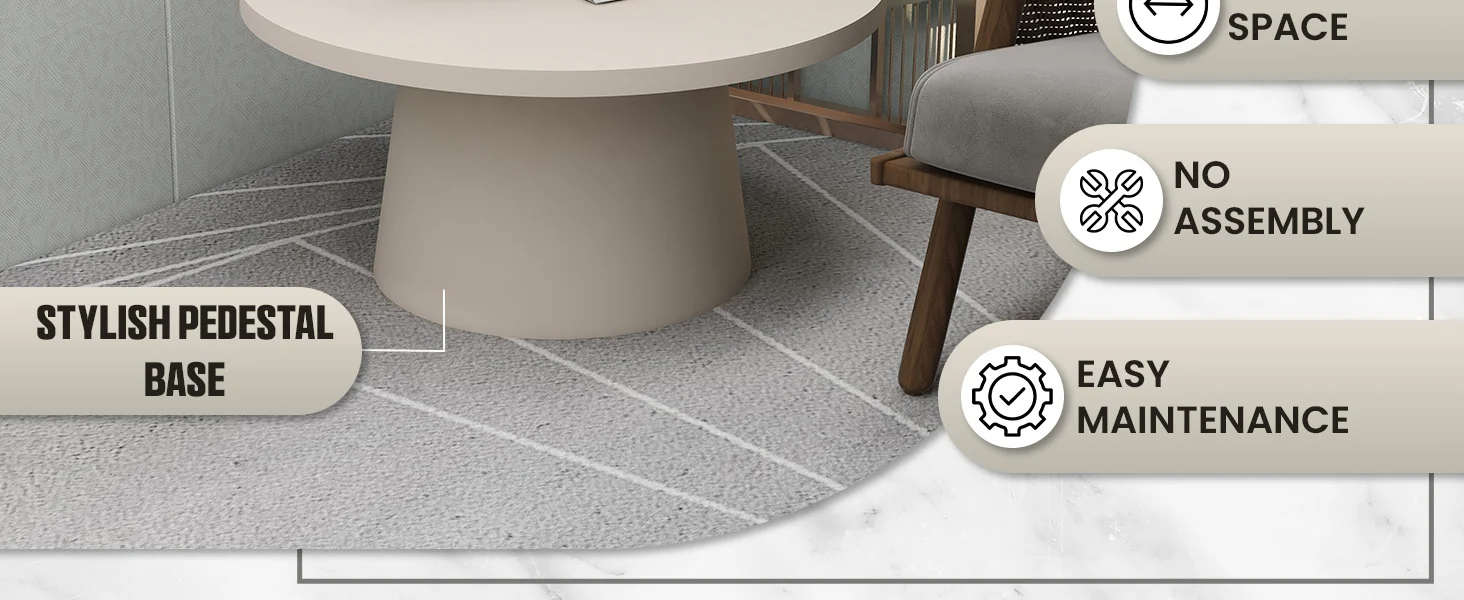 Dune Collection Fiberglass Outdoor Coffee Table In Grey