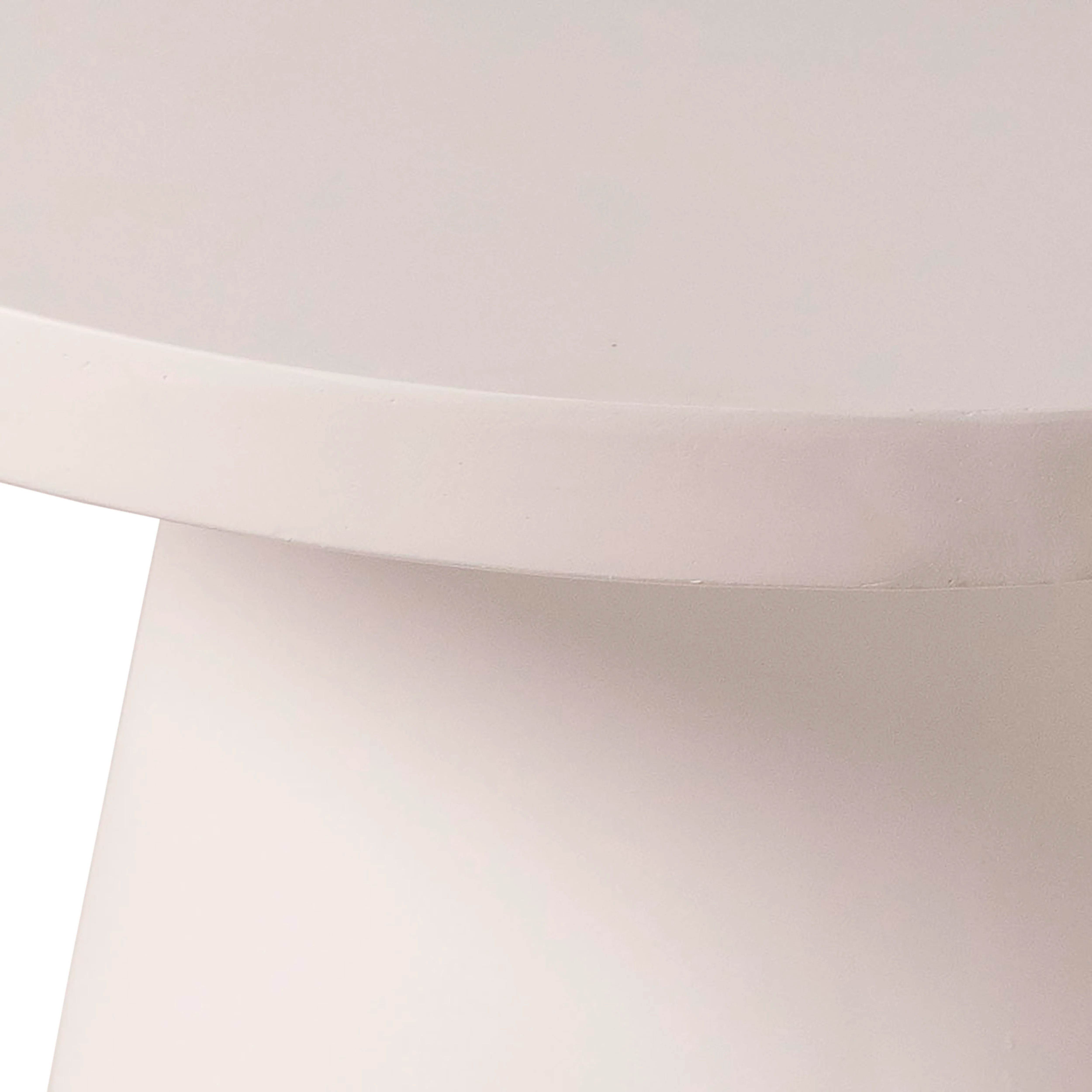 Dune Collection Fiberglass Outdoor Coffee Table In Grey