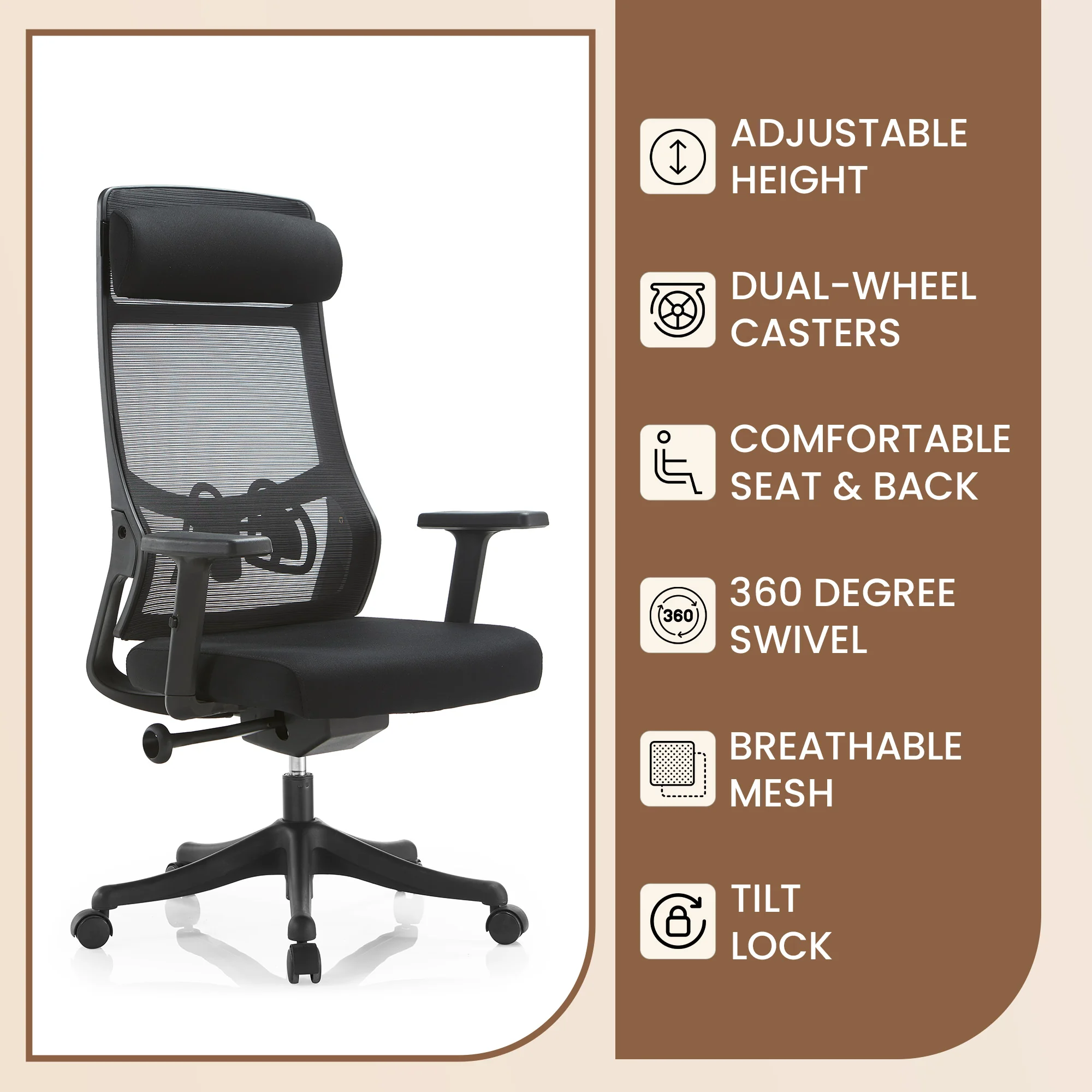 Office Dale Series Office Task Chair In Black
