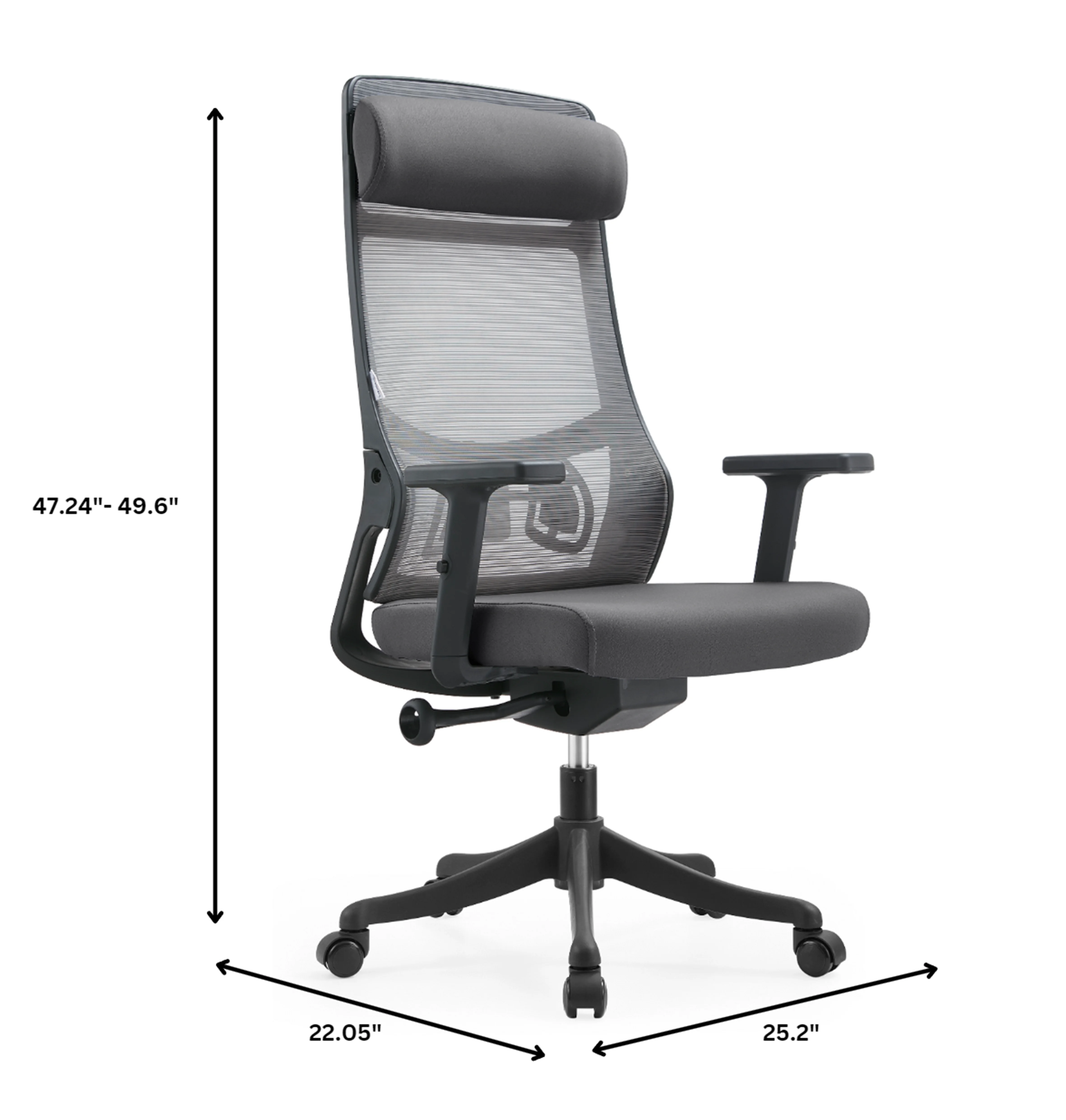 Office Dale Series Office Task Chair In Grey