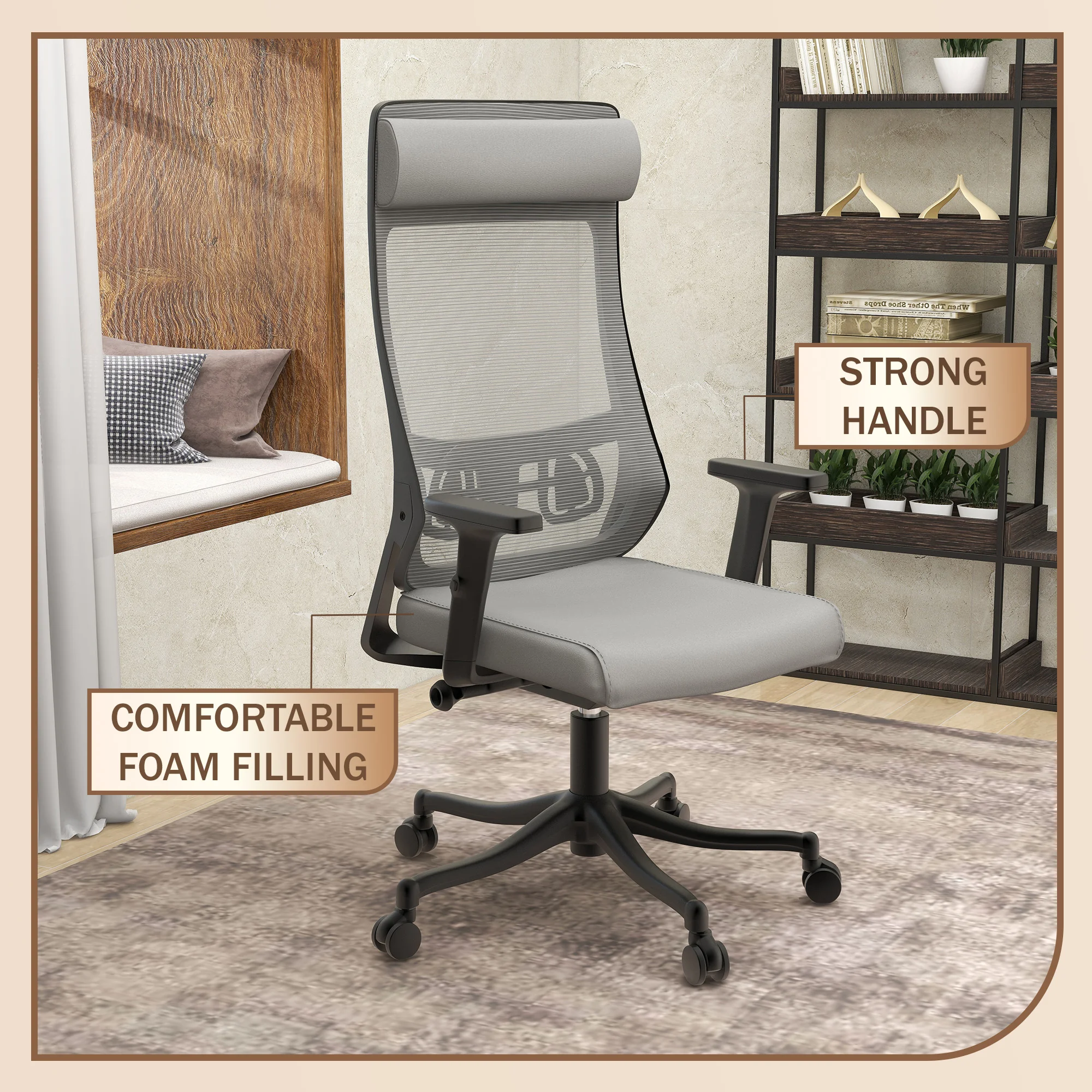 Office Dale Series Office Task Chair In Grey