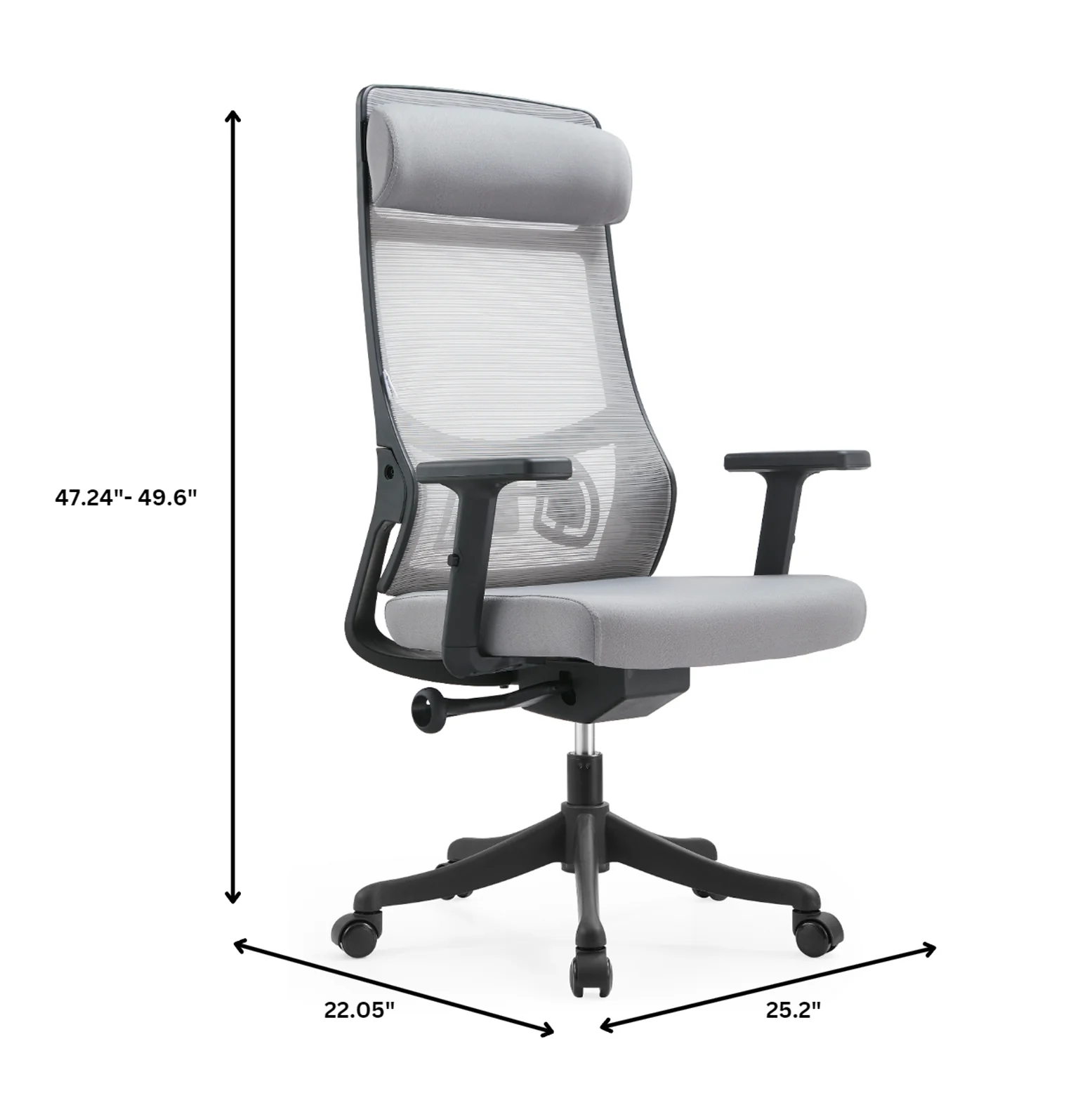 Office Dale Series Office Task Chair In Light Grey