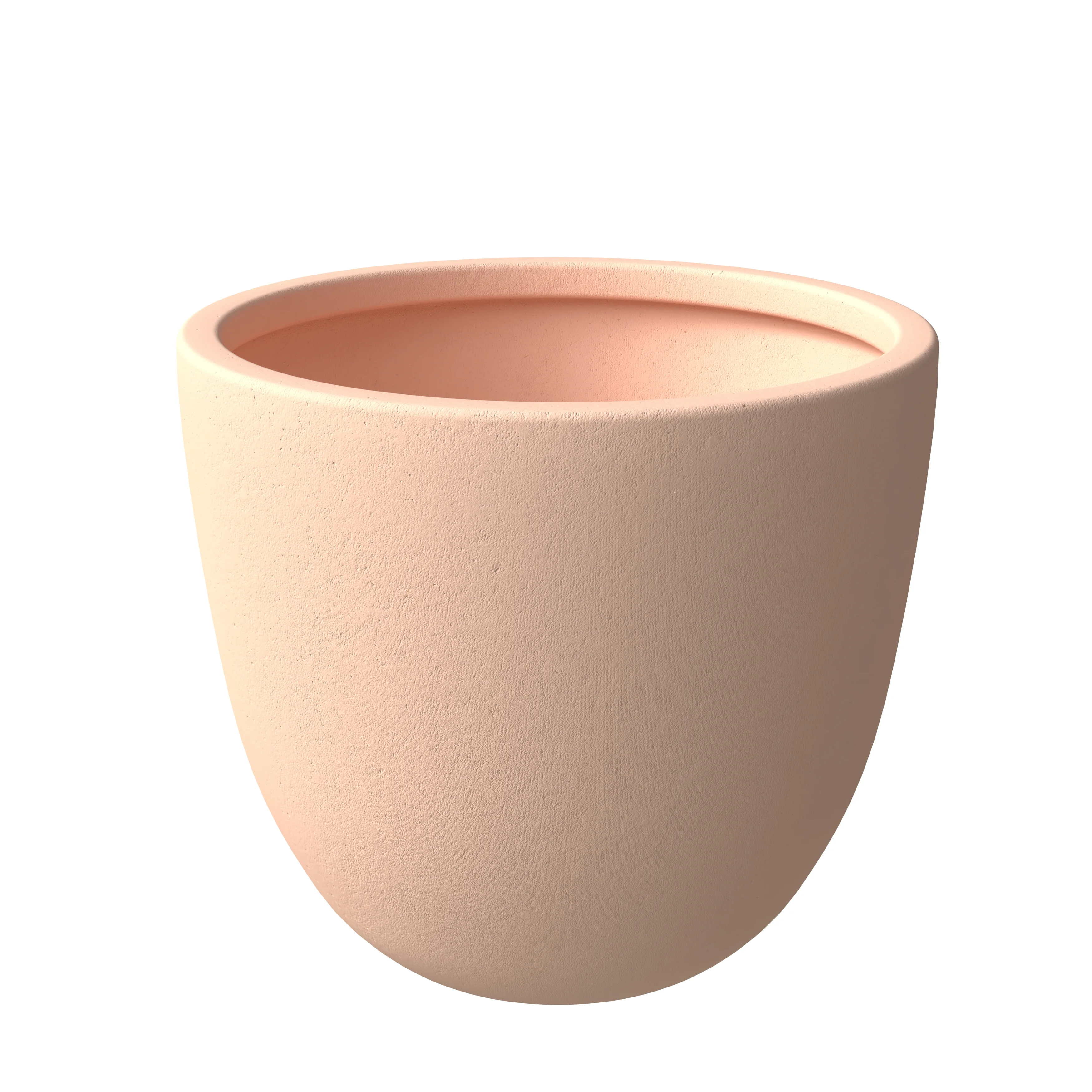 Dahlia Series Poly Stone Planter in TerraCotta Color 14.4 Dia, 10.8 High