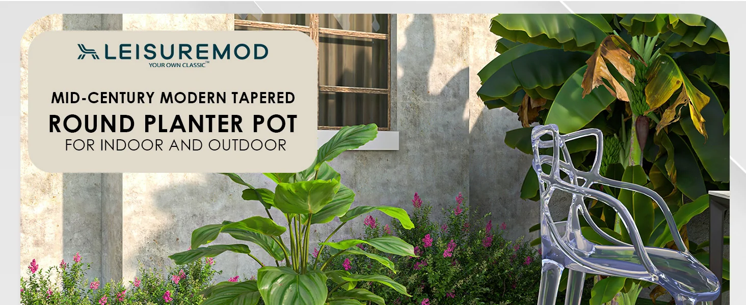 Dahlia Series Poly Stone Planter in TerraCotta Color 17.5 Dia, 13.6 High