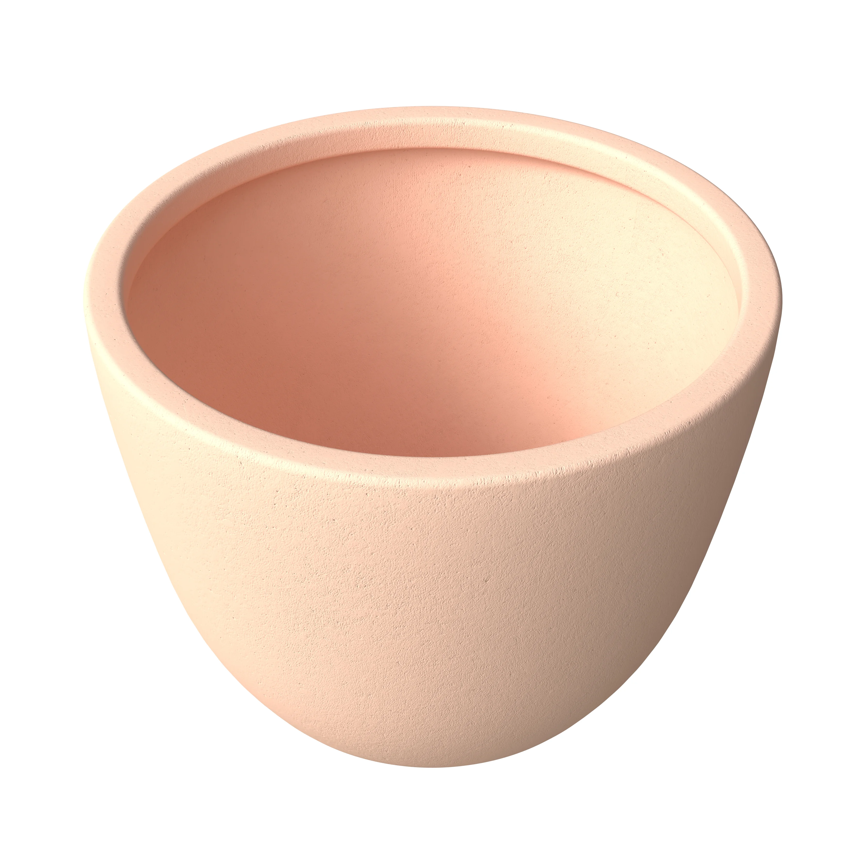 Dahlia Series Poly Stone Planter in TerraCotta Color 17.5 Dia, 13.6 High