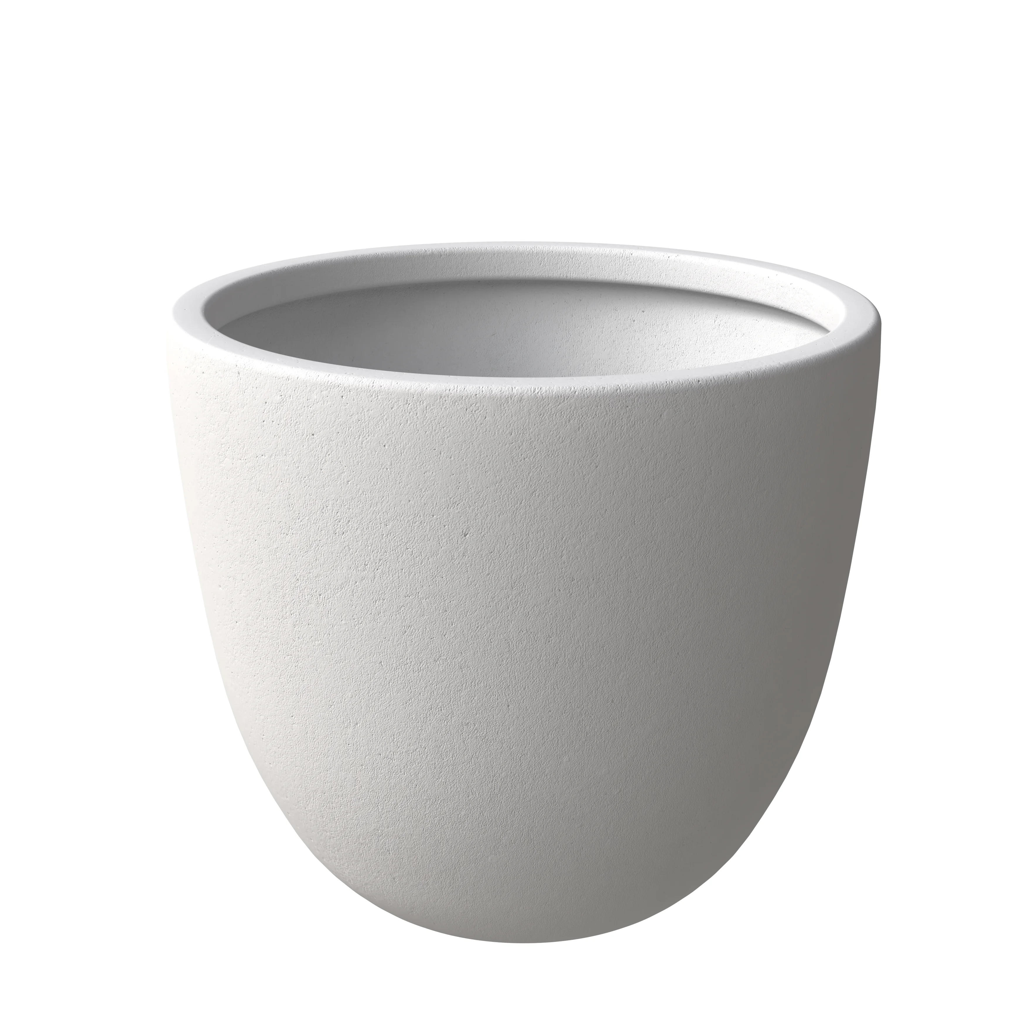 Dahlia Series Poly Stone Planter in White 21.3 Dia, 15.7 High