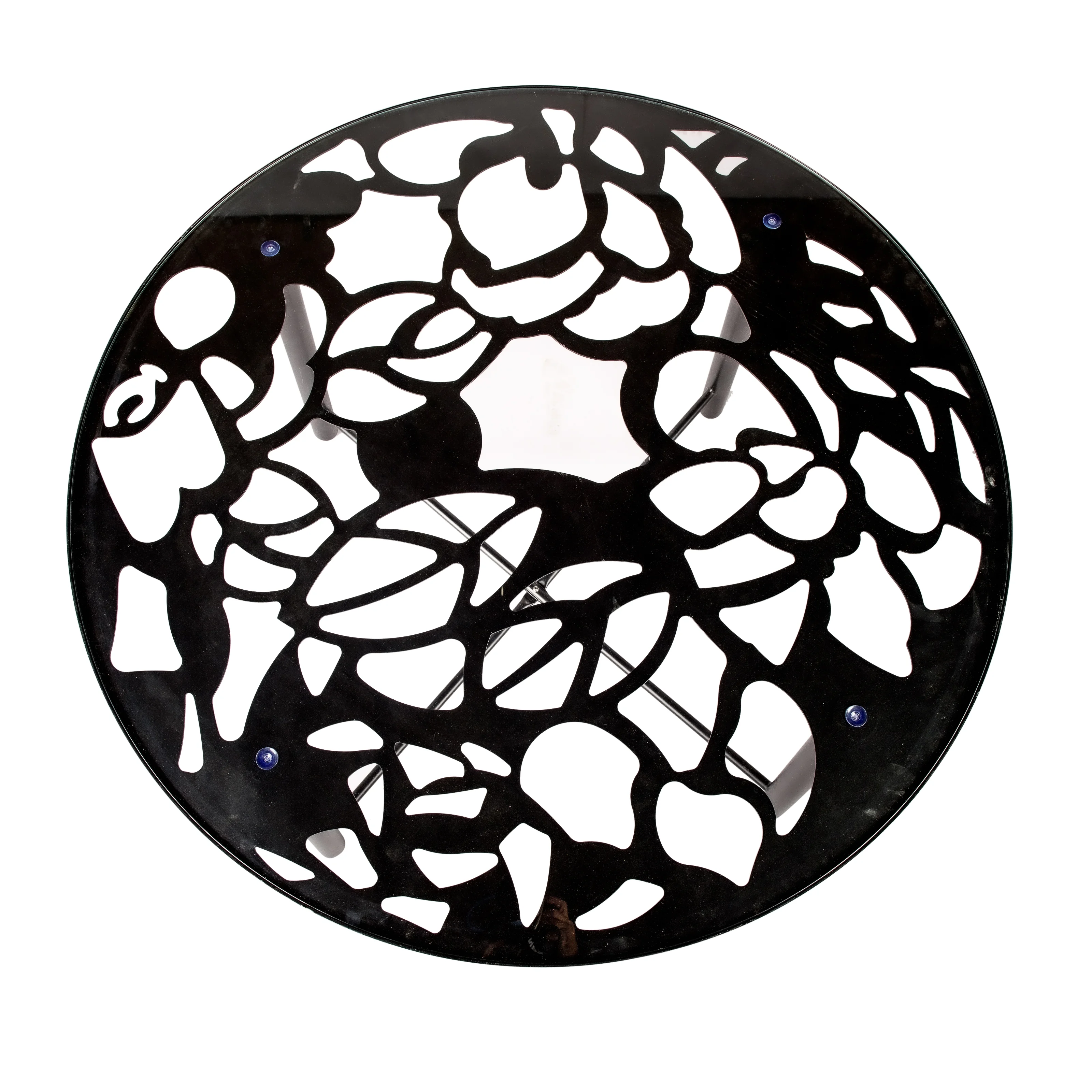 Devon Tree Design Glass Top Aluminum Base Indoor Outdoor Dining Table