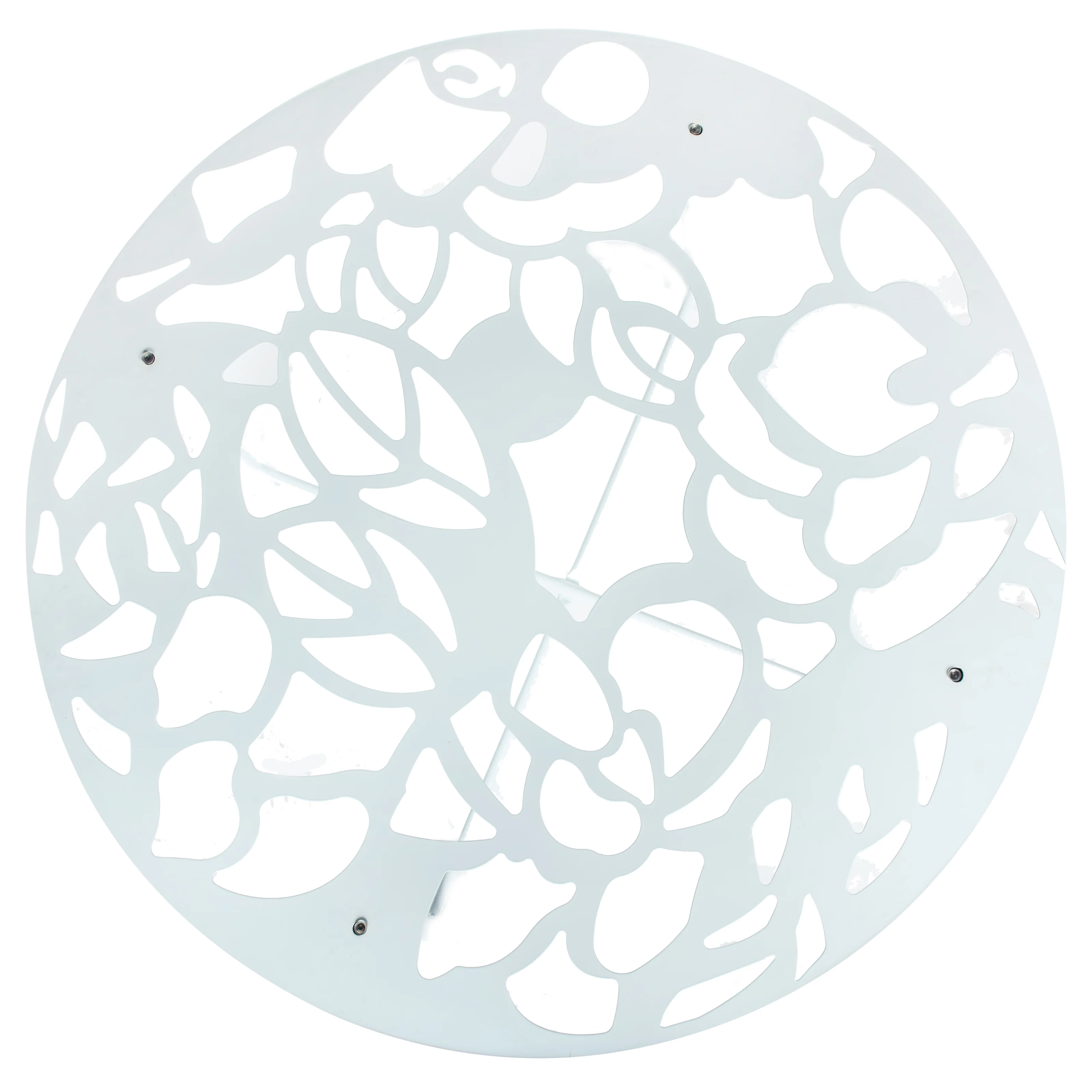 Devon Mid-Century Modern 7-Piece Aluminum Outdoor Patio Dining Set with Tempered Glass Top Table and 6 Stackable Flower Design Chairs for Patio, Poolside, Balcony, and Backyard Garden