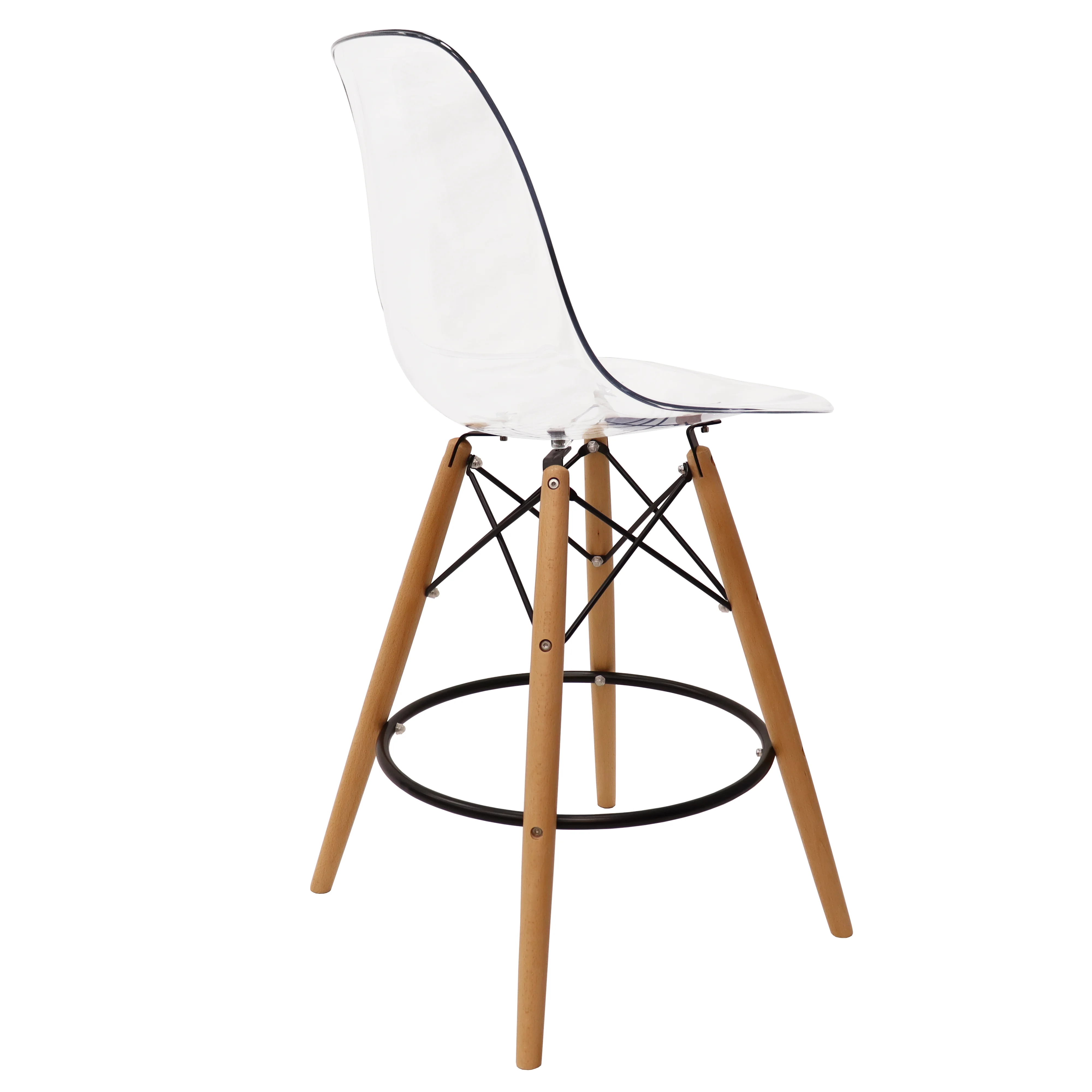 Dover Molded Bar Chair in Clear