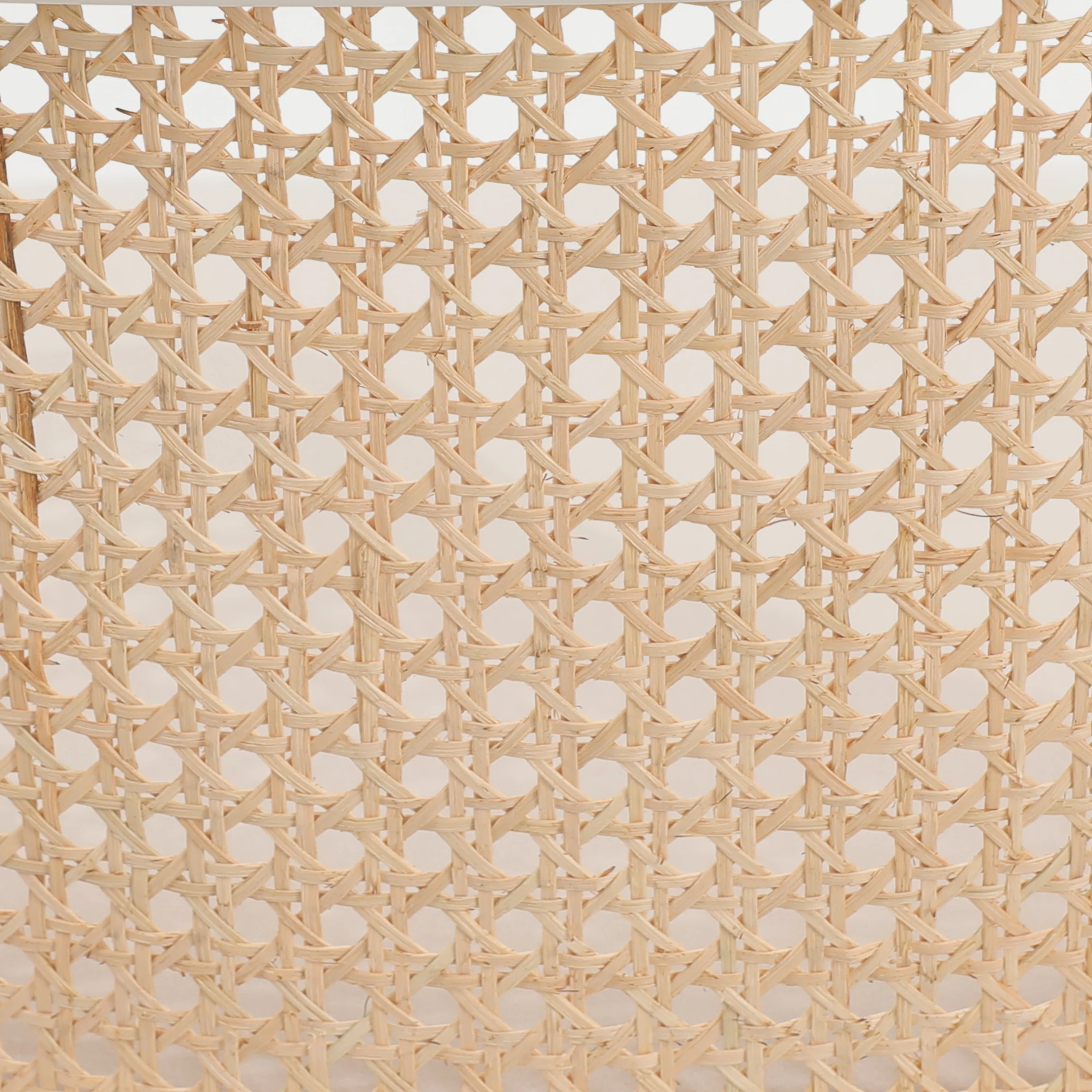 Ervilla Mid-Century Modern Wicker Bar Stool with Fabric Seat and White Powder Coated Steel Frame for Kitchen and Dining Room in Beige