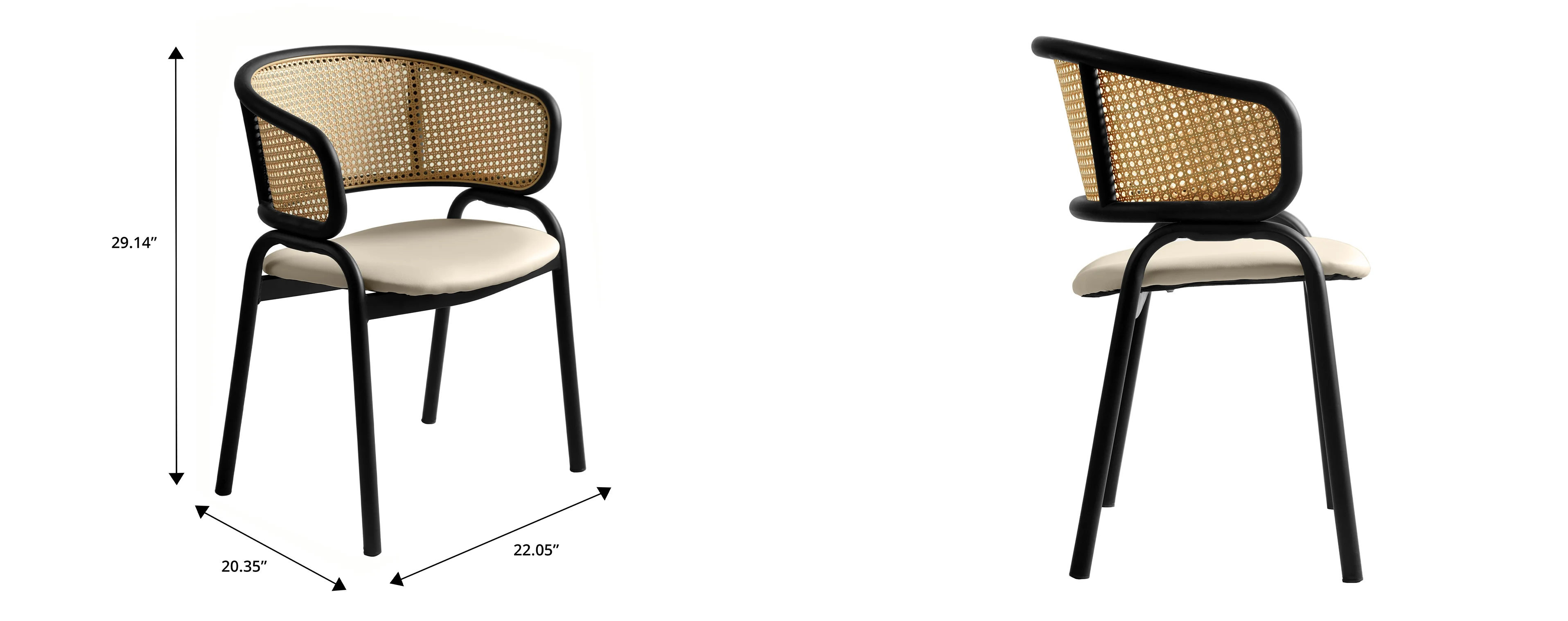 Ervilla - Dining Chair - Beige Leather