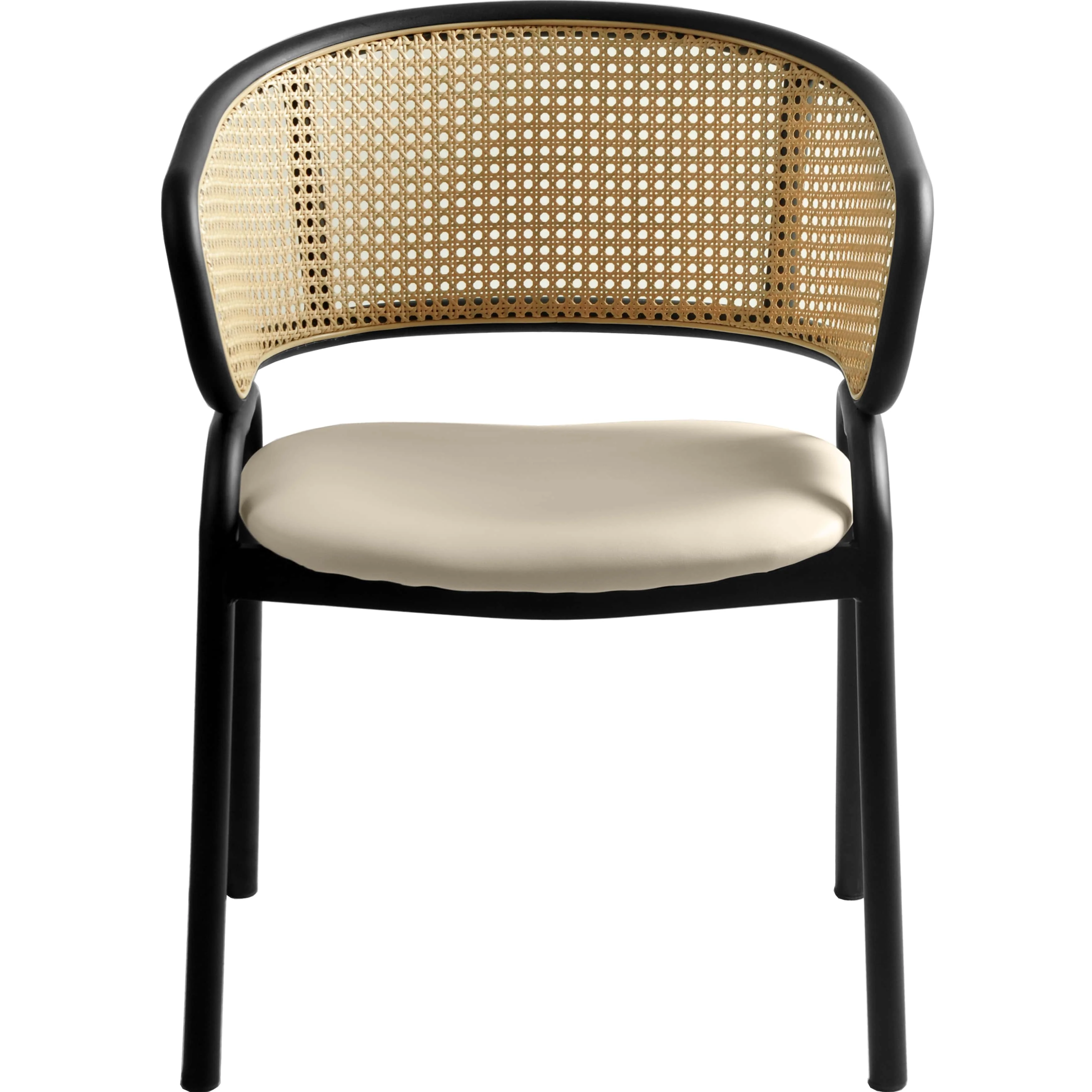Ervilla - Dining Chair - Beige Leather - Set of 4