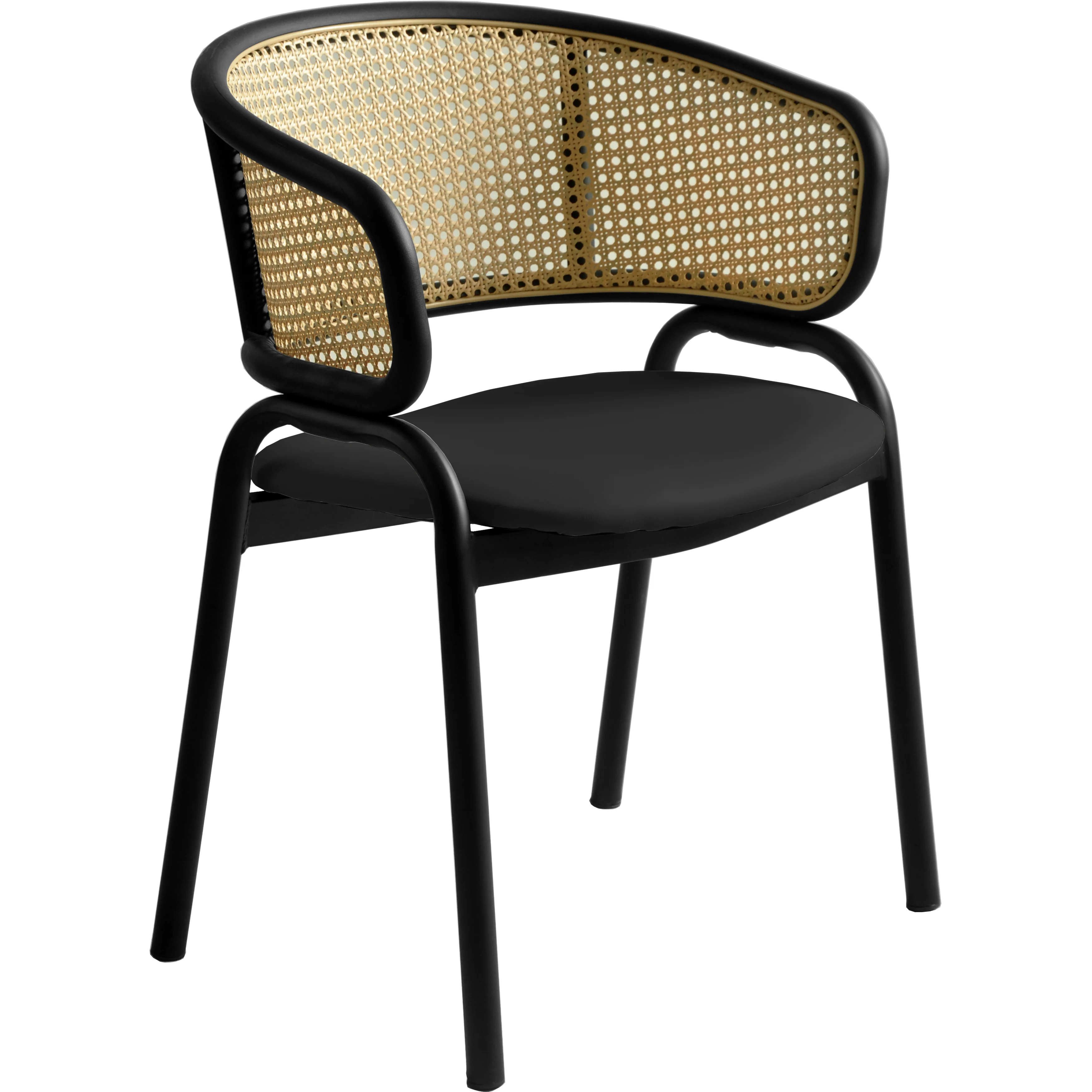 Ervilla - Dining Chair - Black Leather
