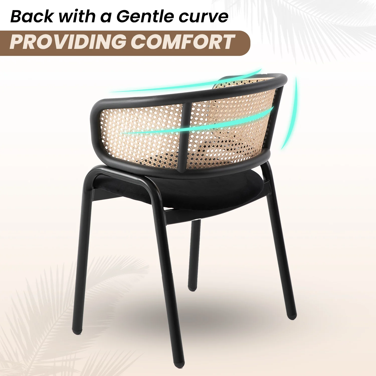 Ervilla - Dining Chair - Black Leather - Set of 2