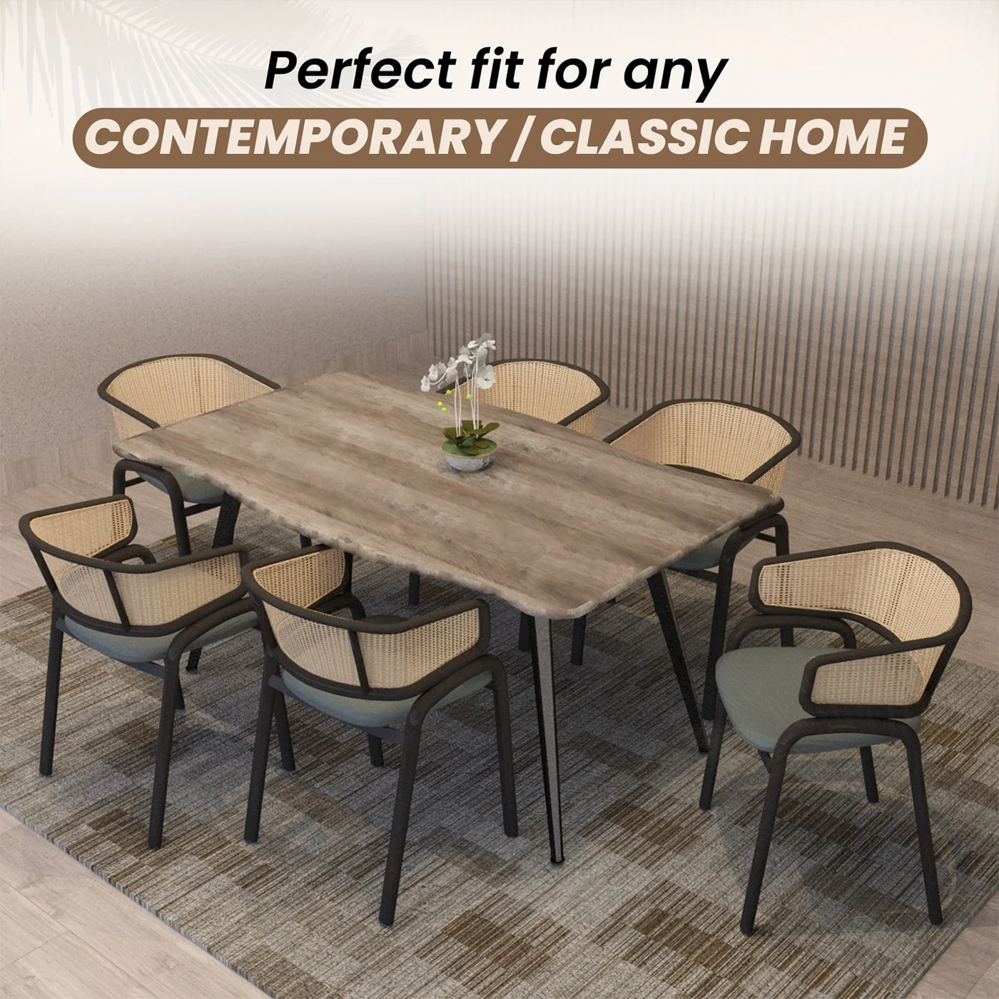 Ervilla - Dining Chair - Grey Leather