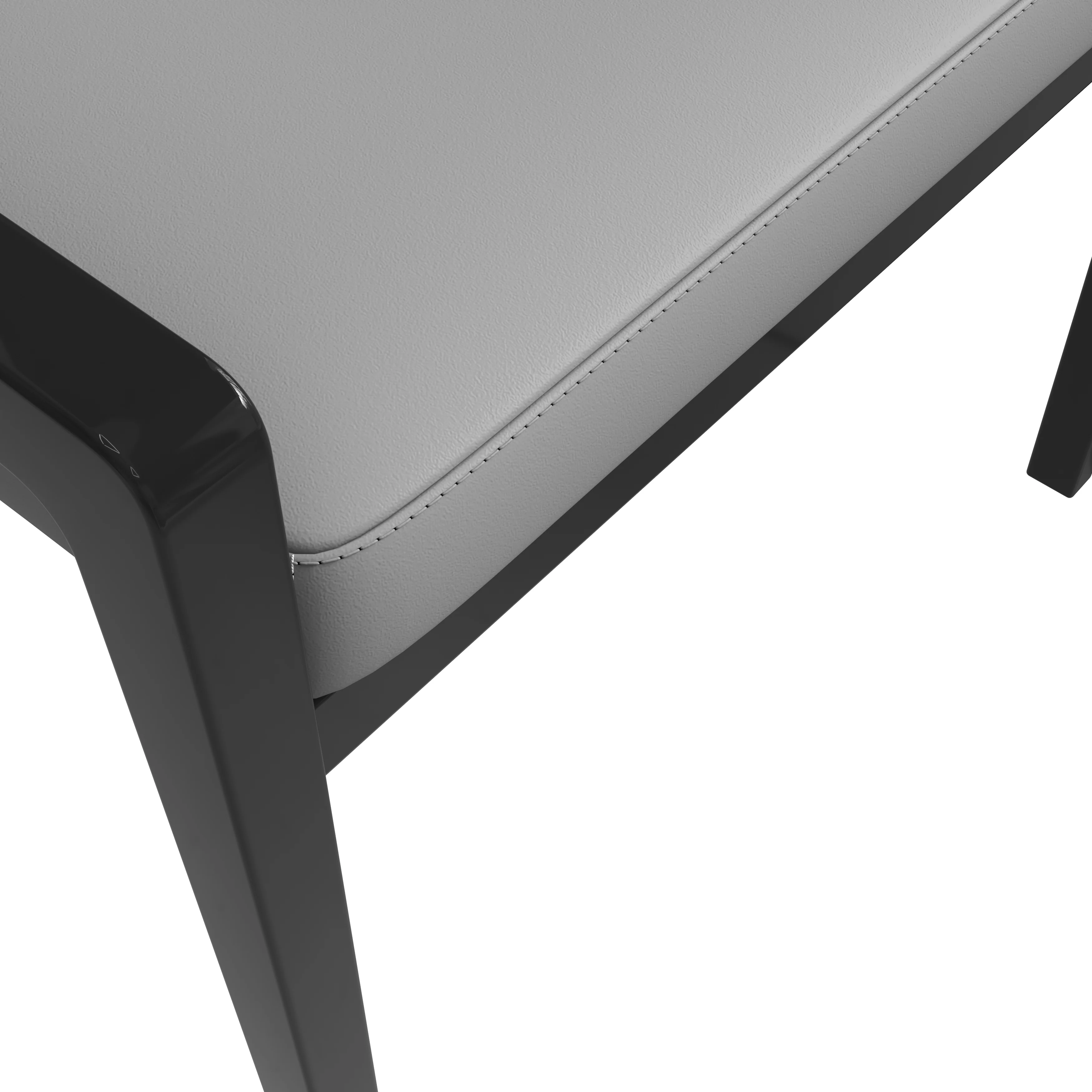 Ethora Collection Modern Wooden Dining Chair in Grey Set of 4