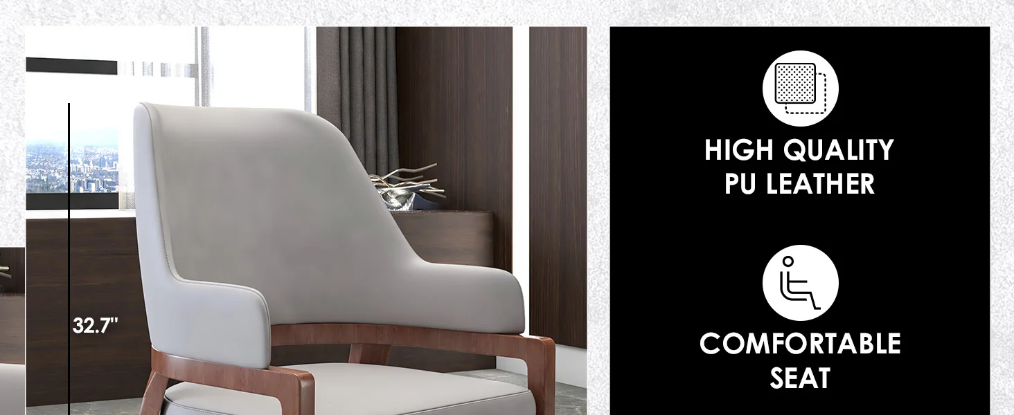 Ethora Collection Modern Wooden Dining Chair in Light Toupe