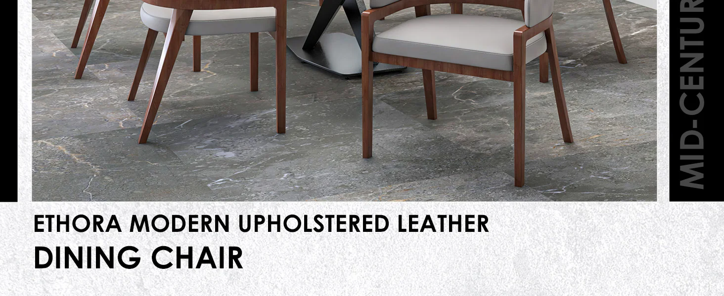 Ethora Collection Modern Wooden Dining Chair in Light Toupe