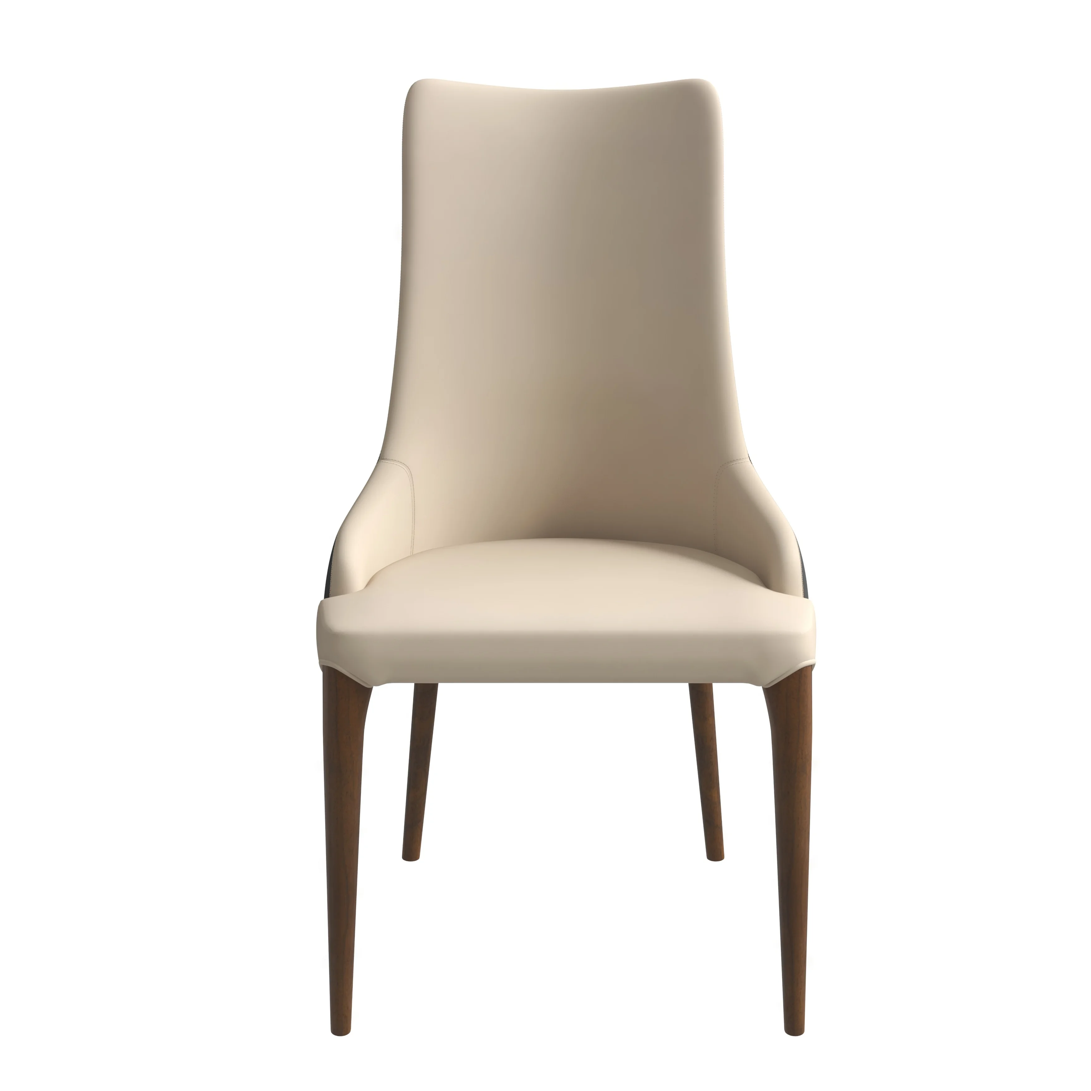Elm Collection Modern Wooden Dining Chair In Grey