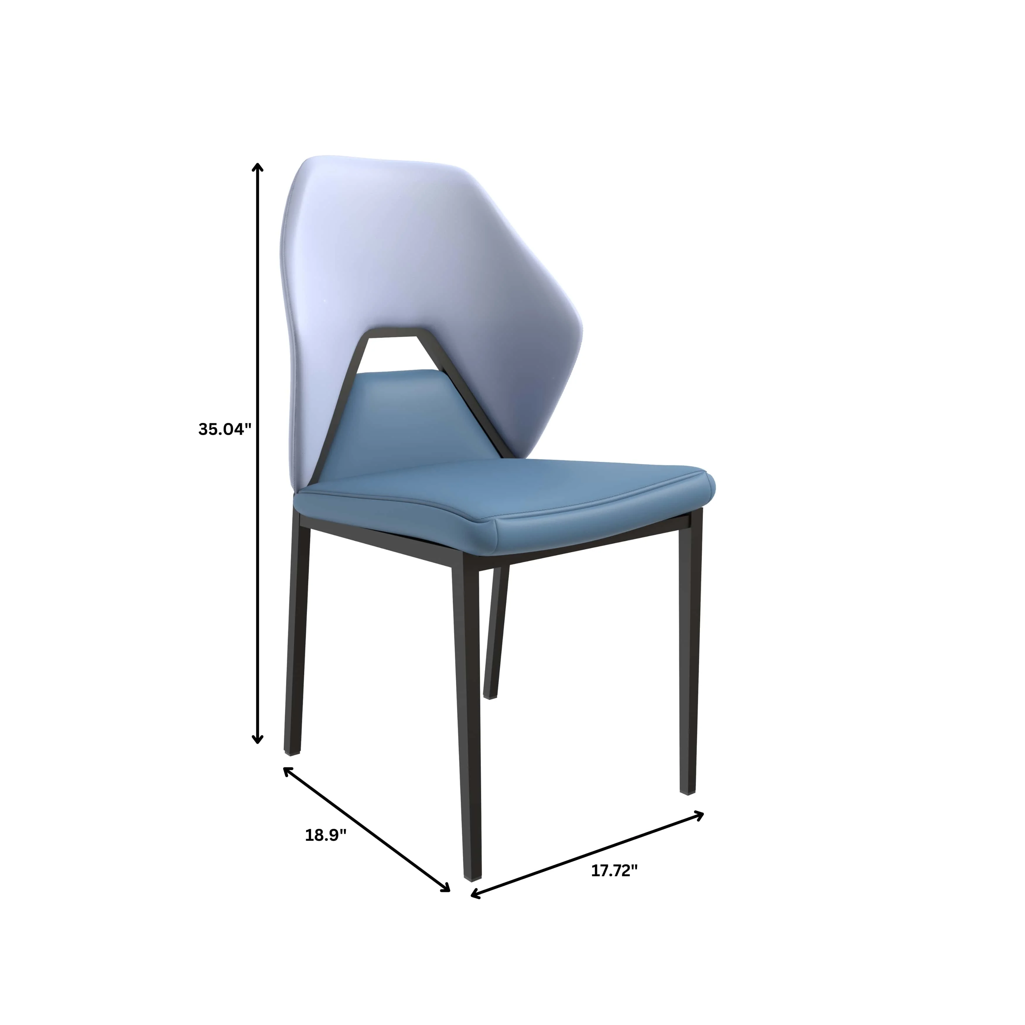 Eclat collection Modern Dining Chair in Brown