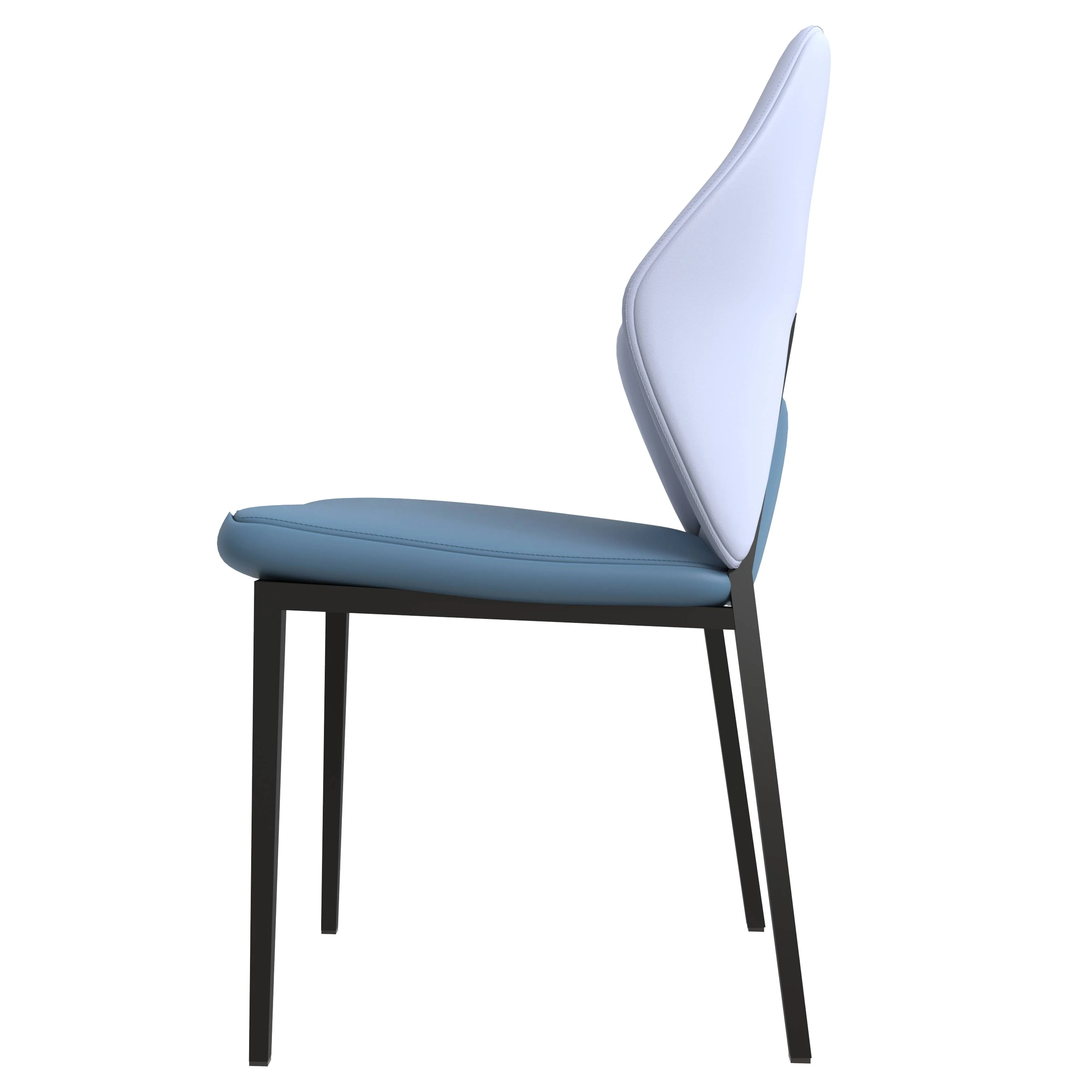 Eclat collection Modern Dining Chair in Blue Grey Set of 4