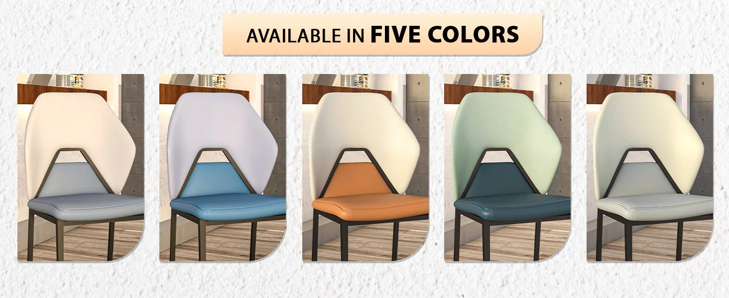 Eclat collection Modern Dining Chair in Blue Grey Set of 4